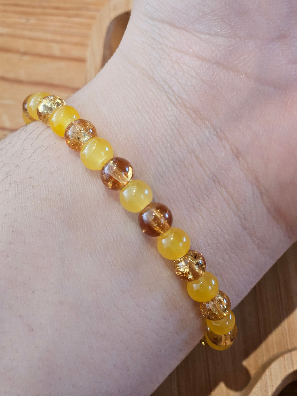 Simple Bracelet yellow brown