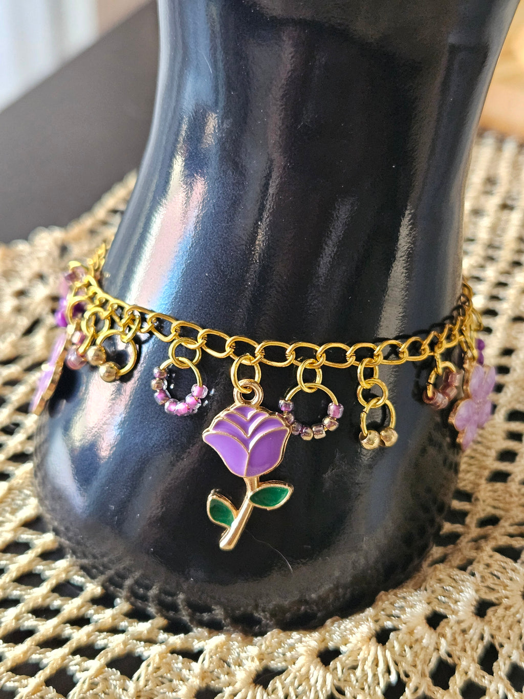 Mini Charms Bracelet purple
