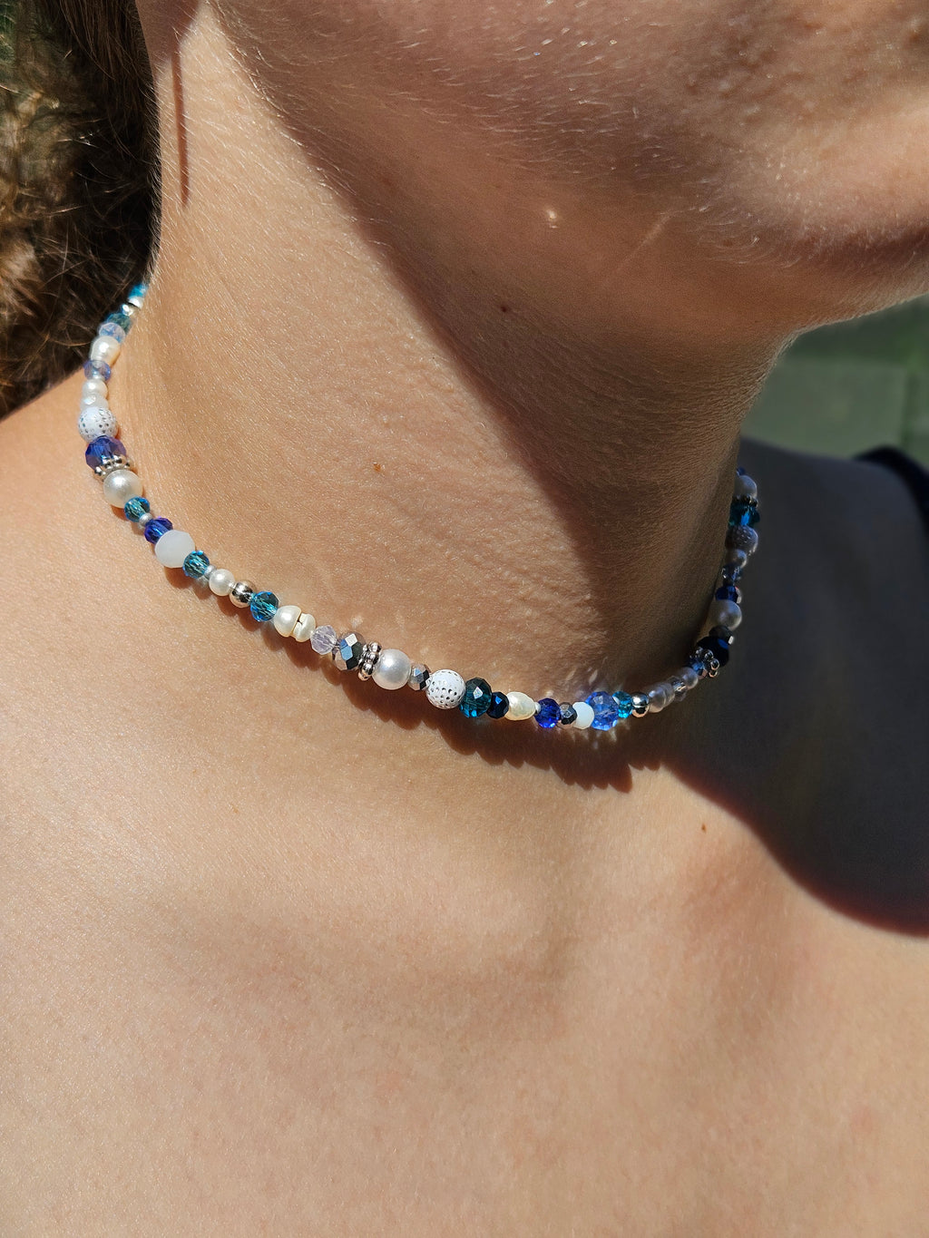 Blue Diamond Necklace