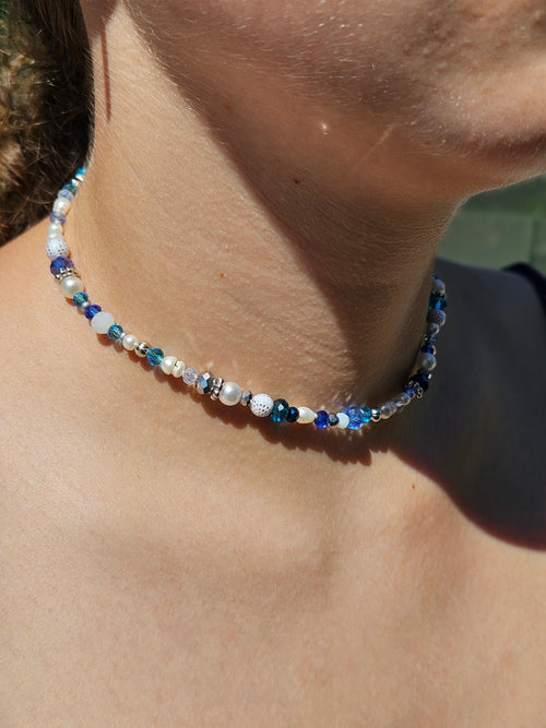Blue Diamond Necklace