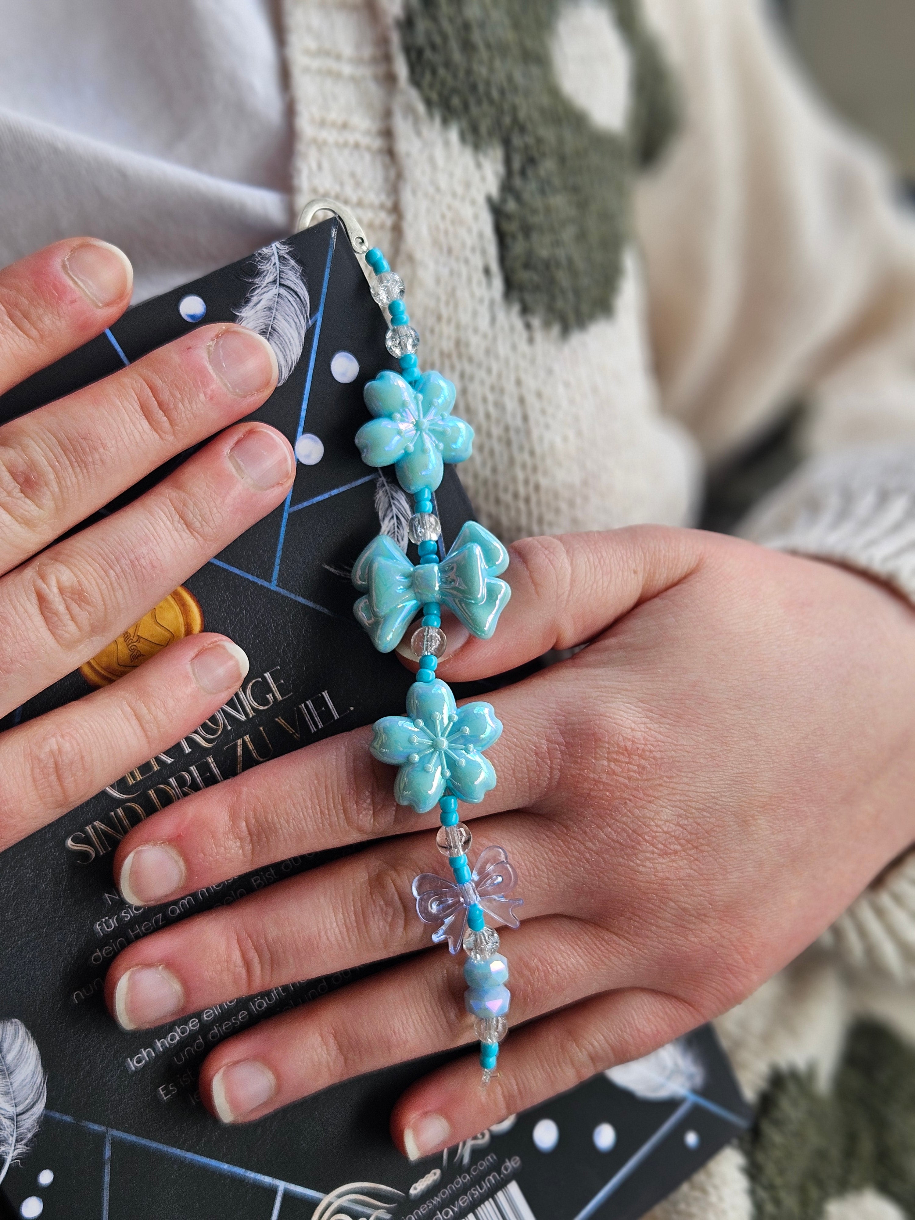 Blue Bow bookmark
