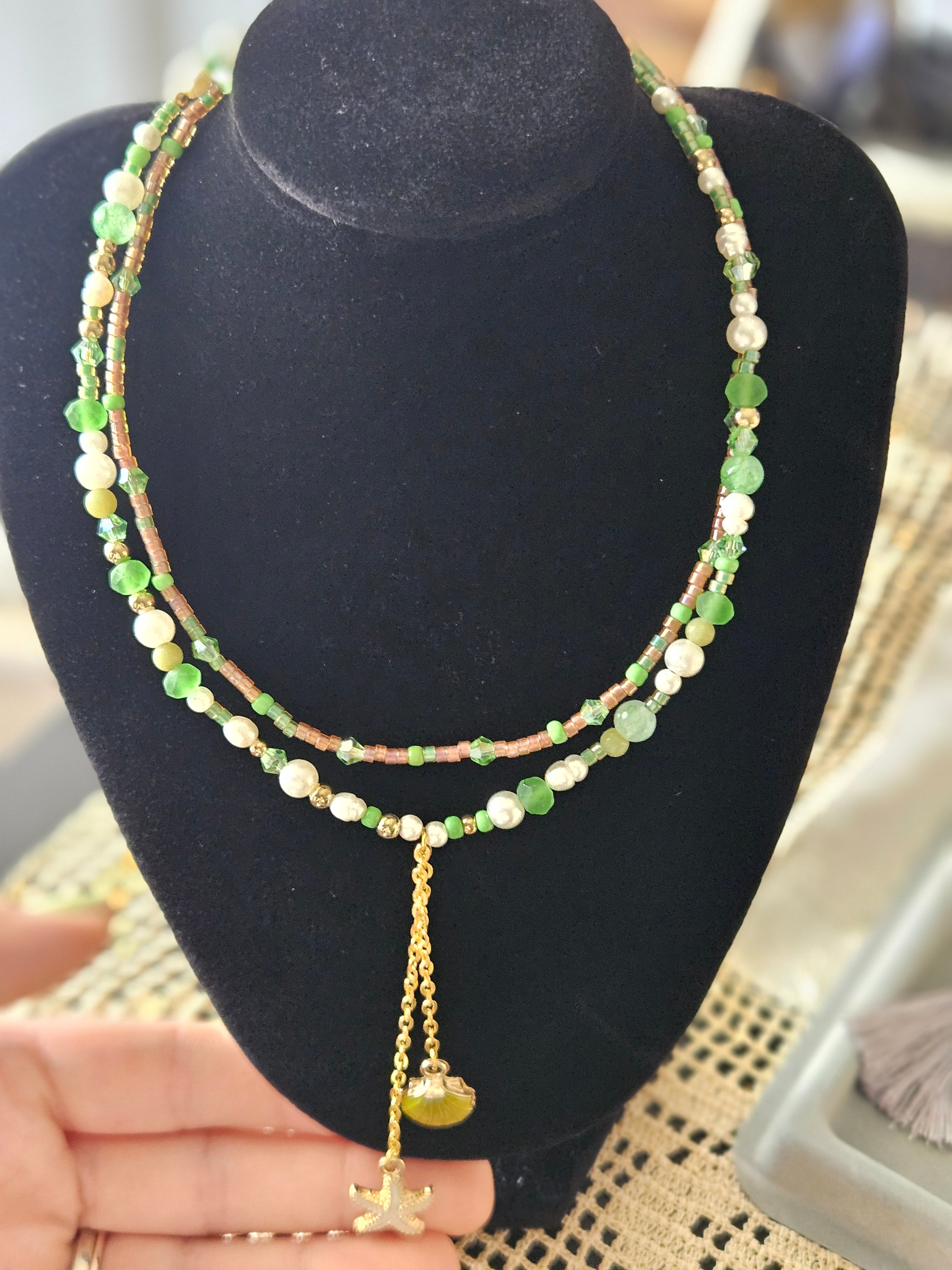 Green shell Necklace