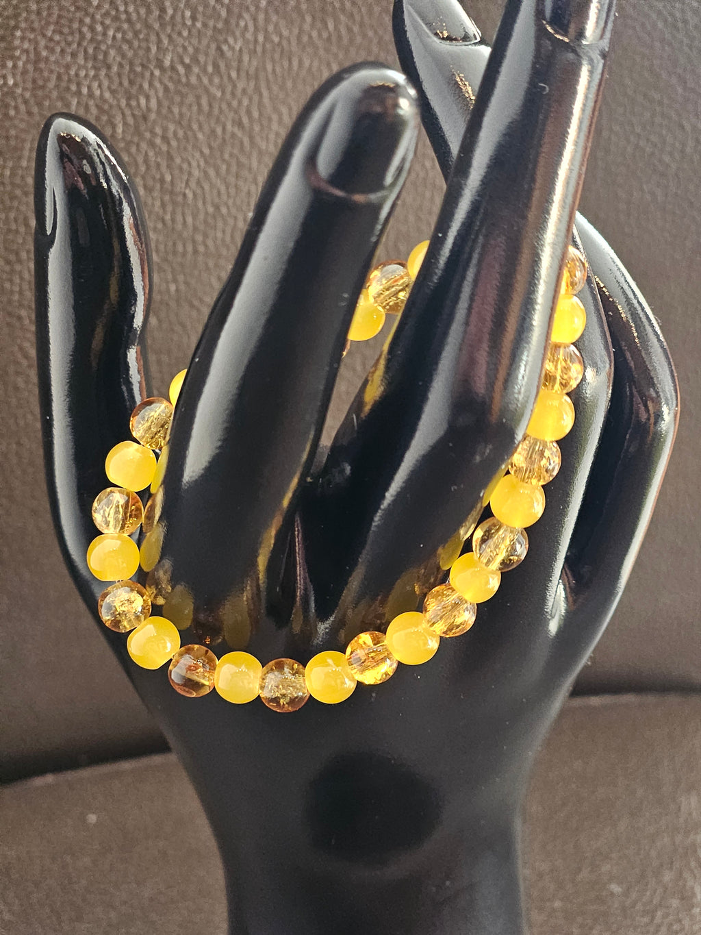 Simple Bracelet yellow brown