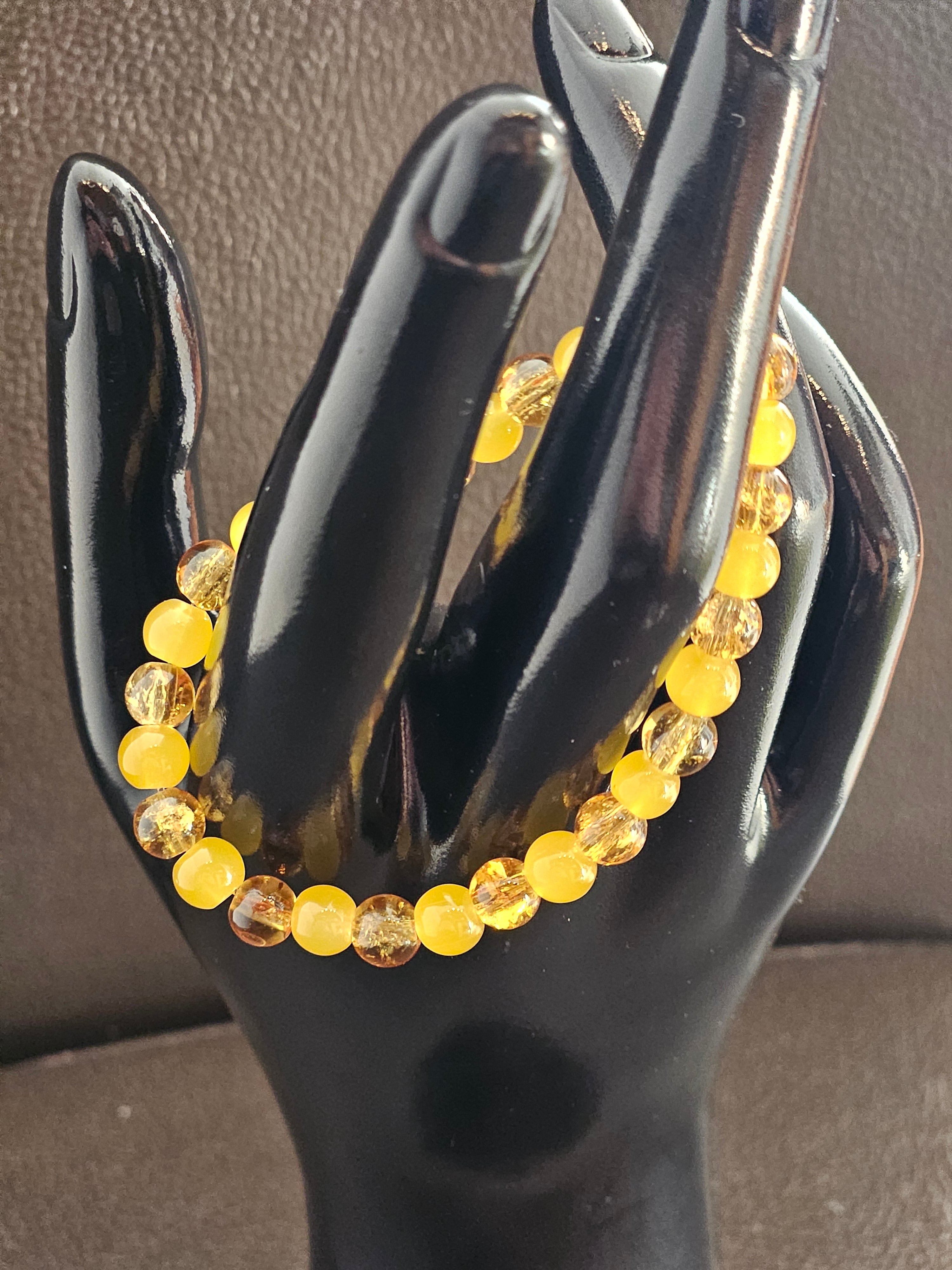 Simple Bracelet yellow brown