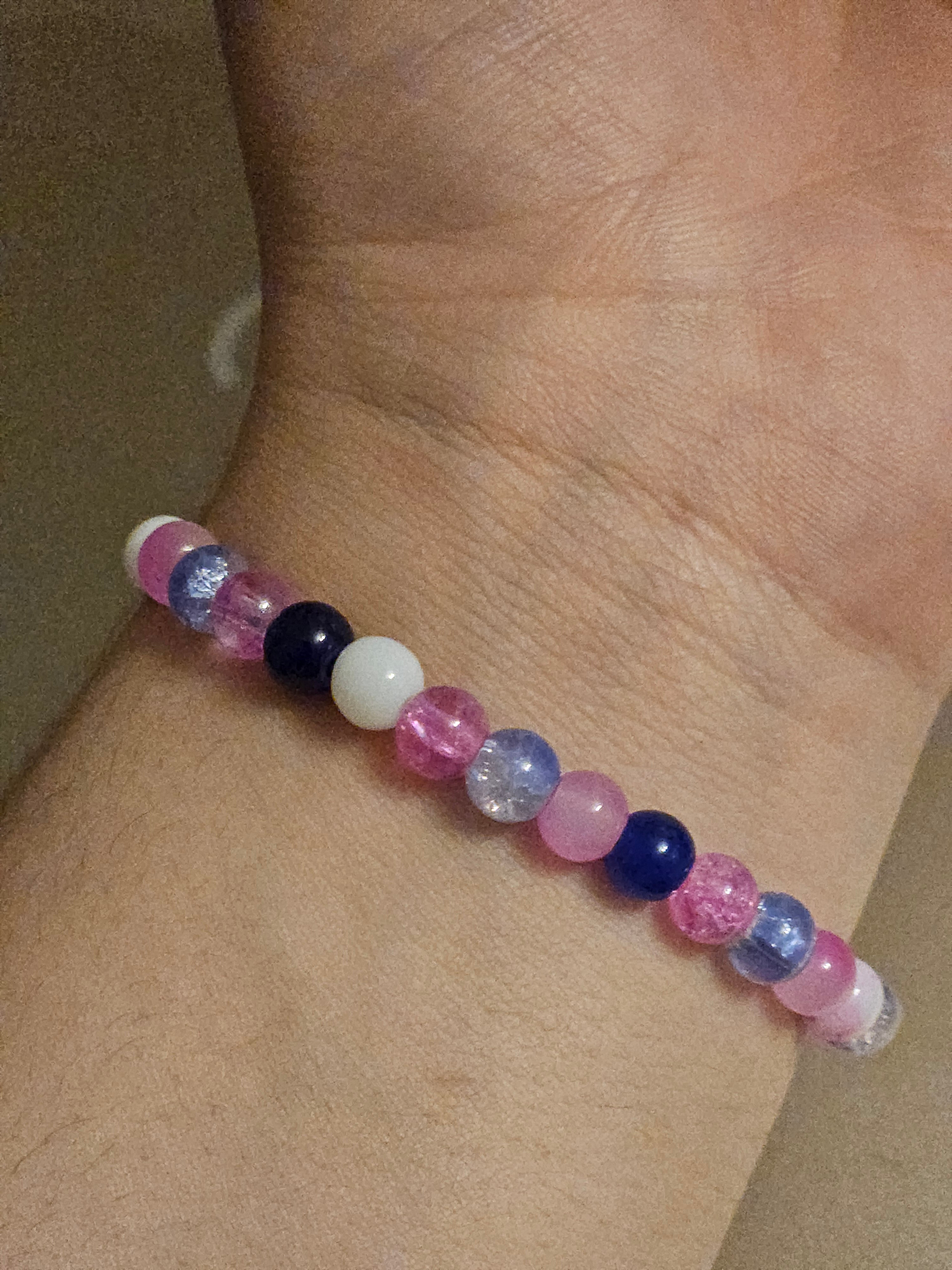 Simple Bracelet pink and blue