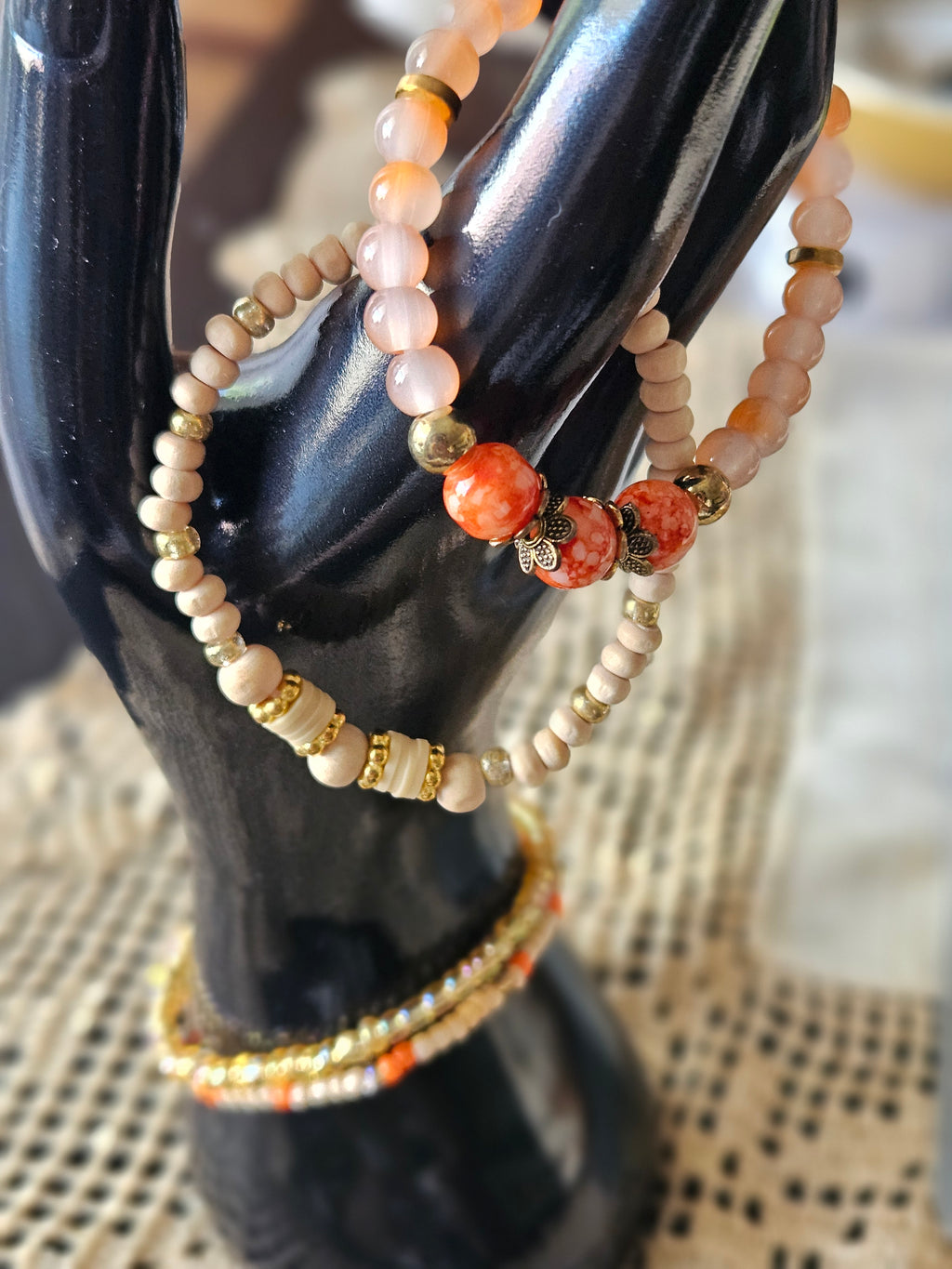 Orange wooden Set