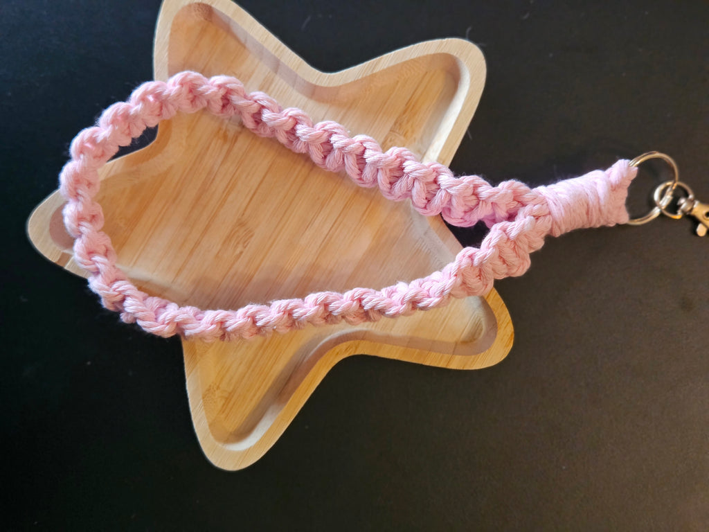 Makramee Keychain rose