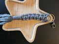 Grey Makramee Keychain