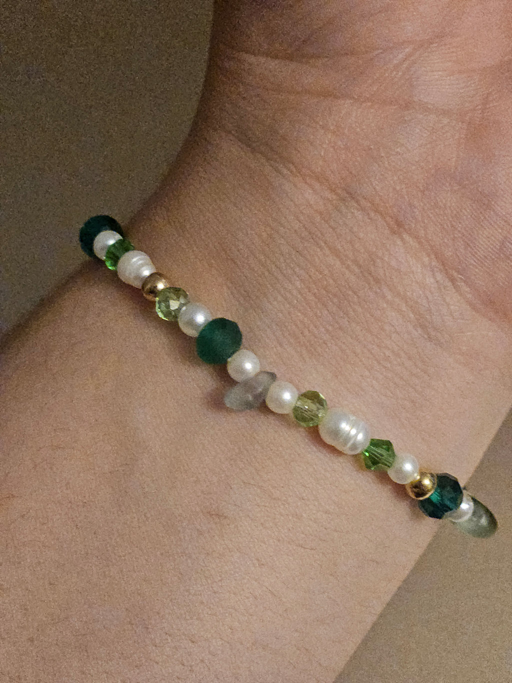 Green White Bracelet