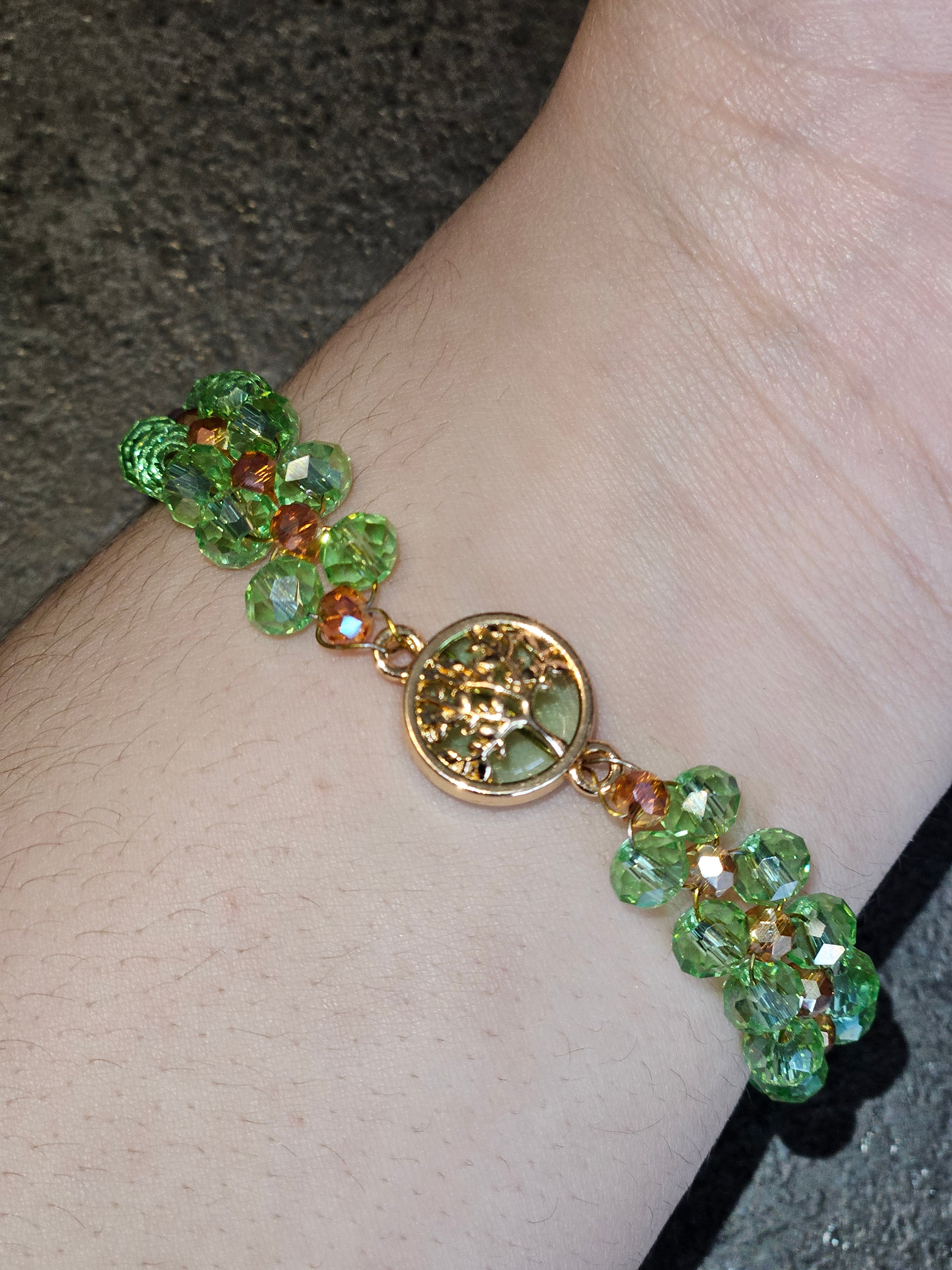 Tree of life Bracelet green