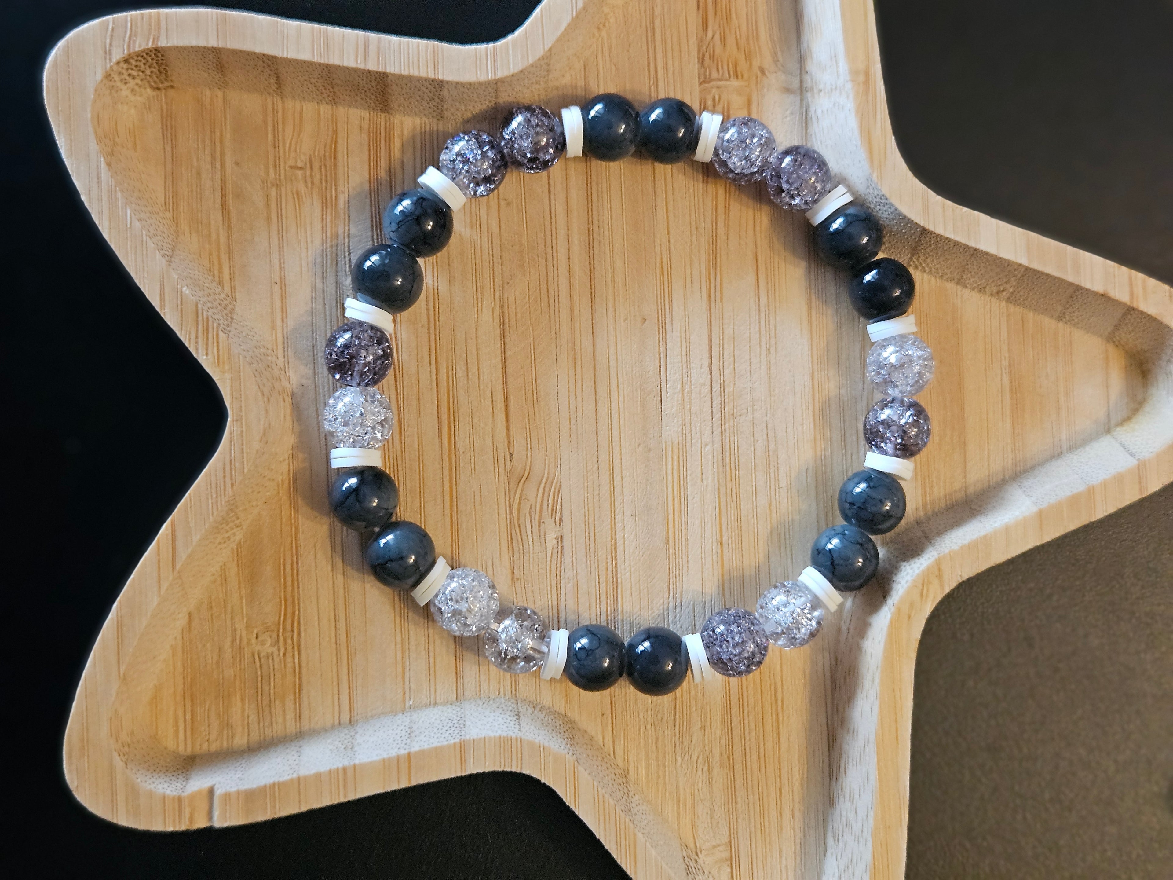 Men's Bracelet shiny grey