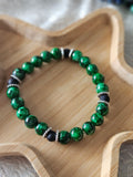 Men's Bracelet green and silver