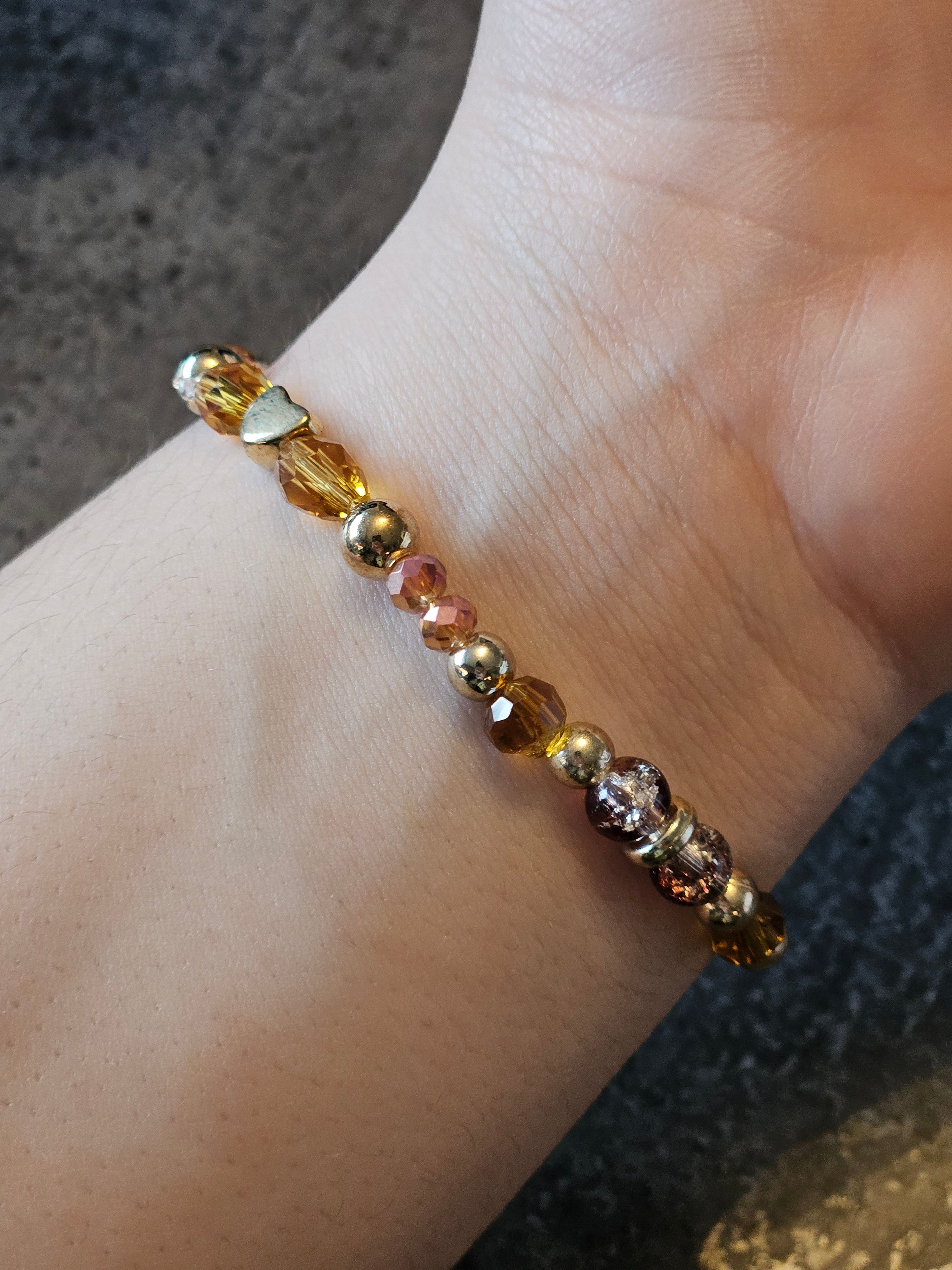 Bracelet brown Heart