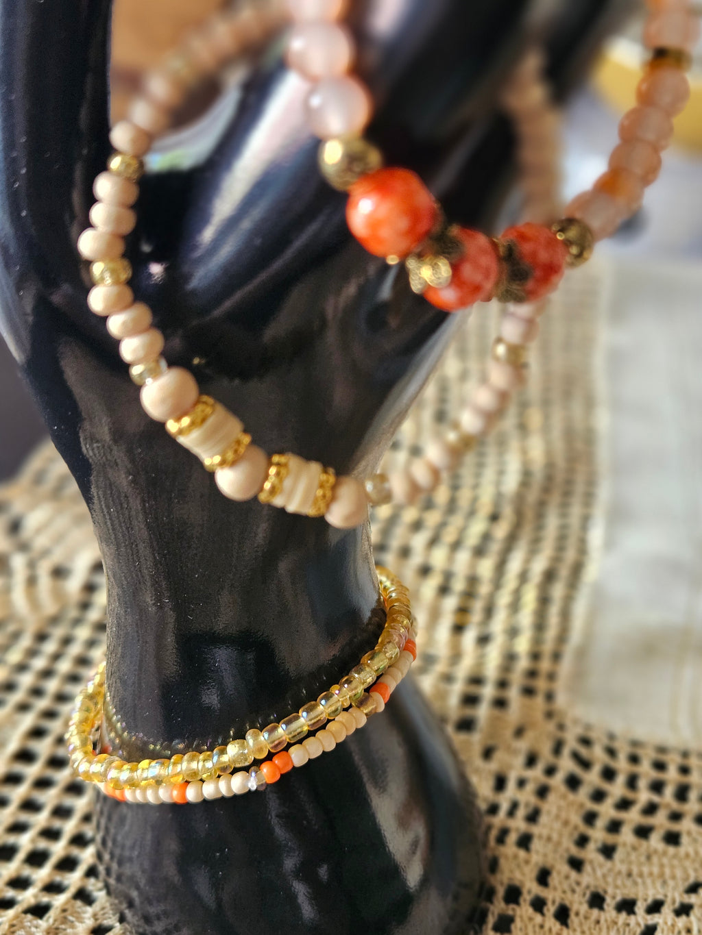Orange wooden Set