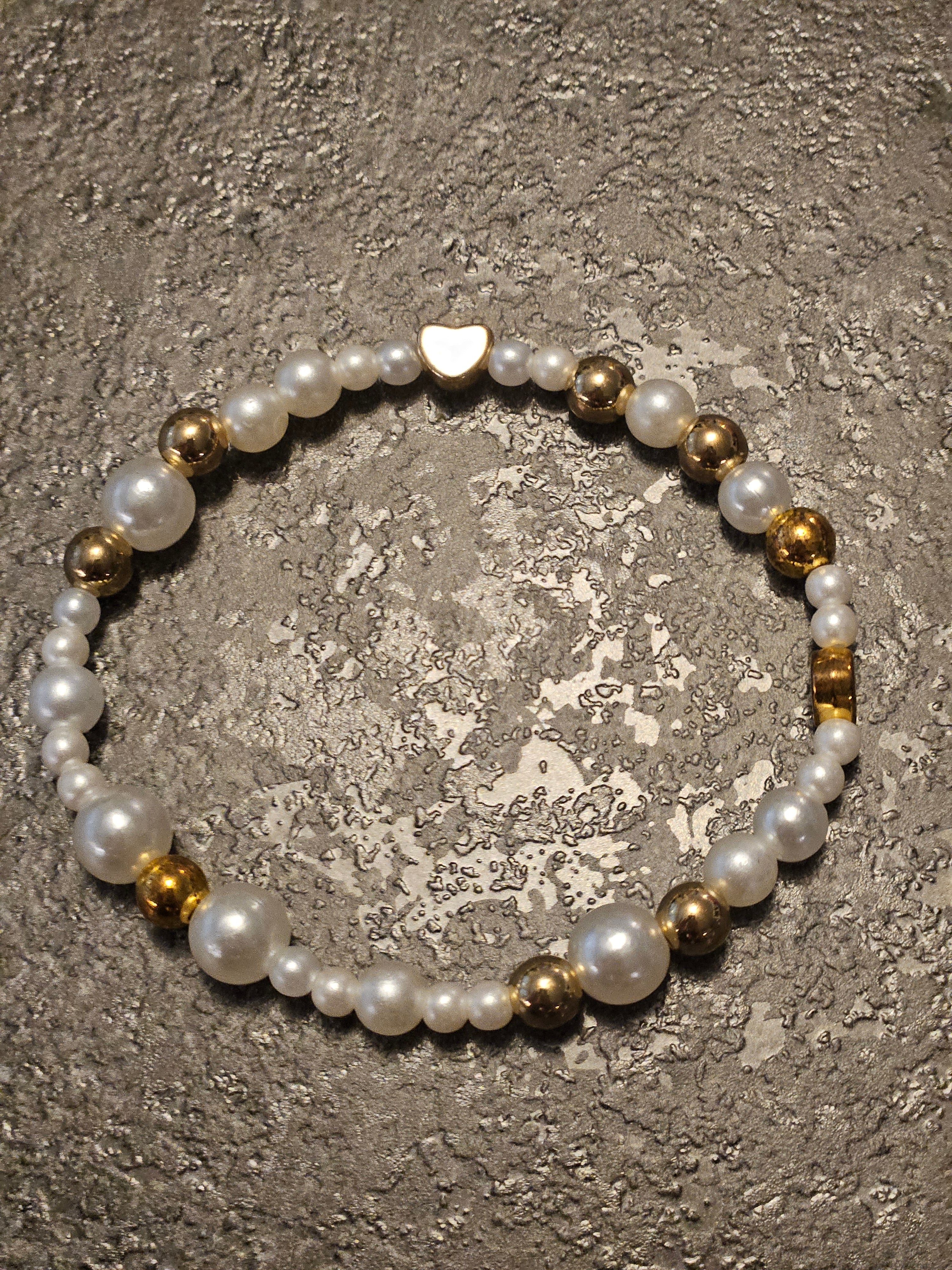 White Pearls with heart