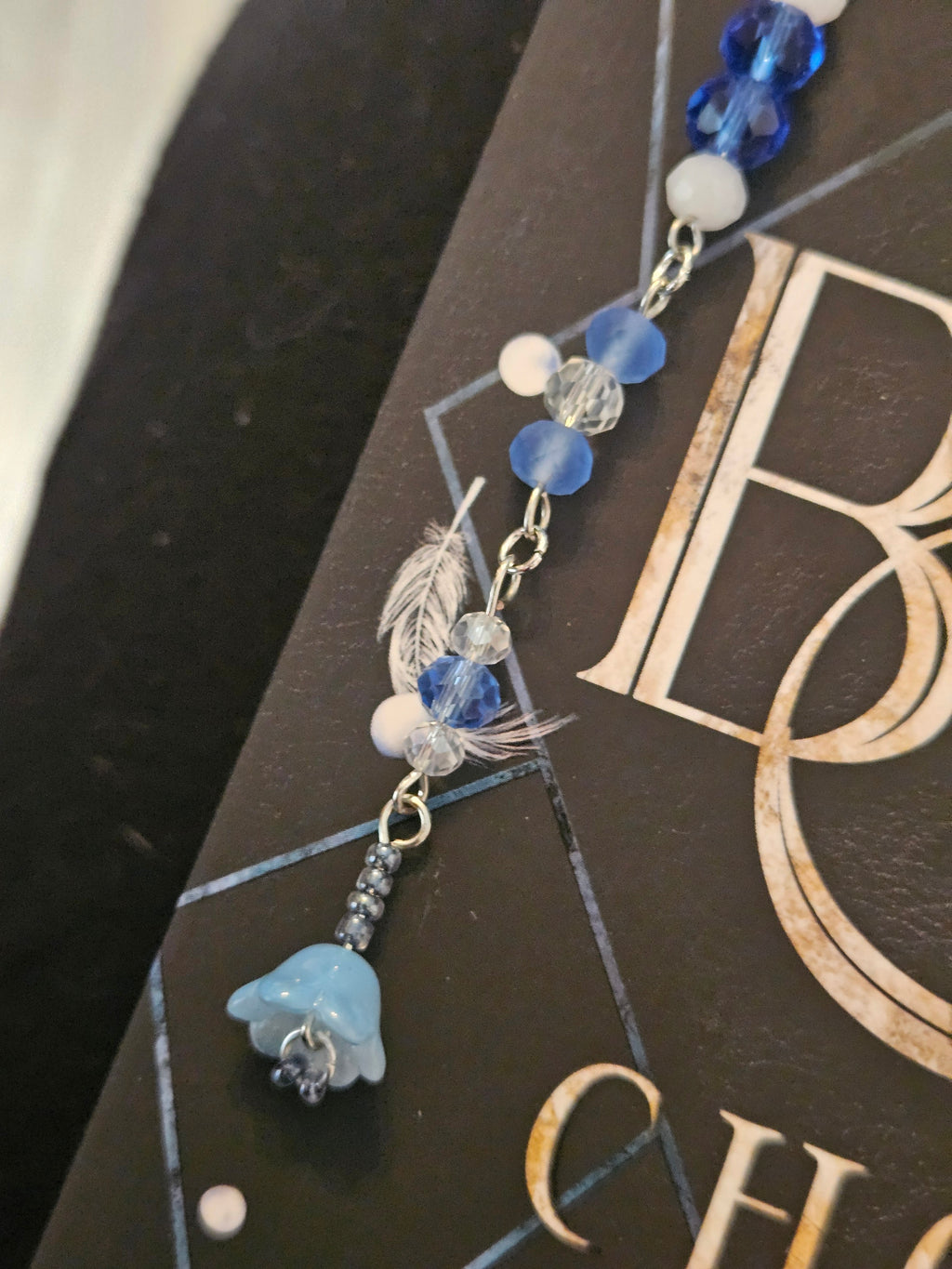 Blue bloom bookmark