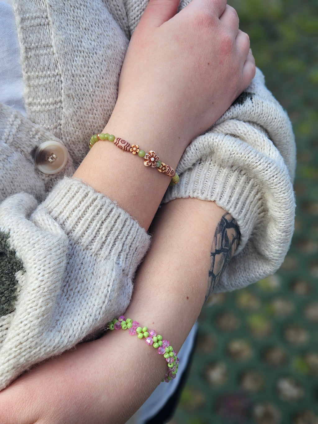 Green Bloomy Bracelet