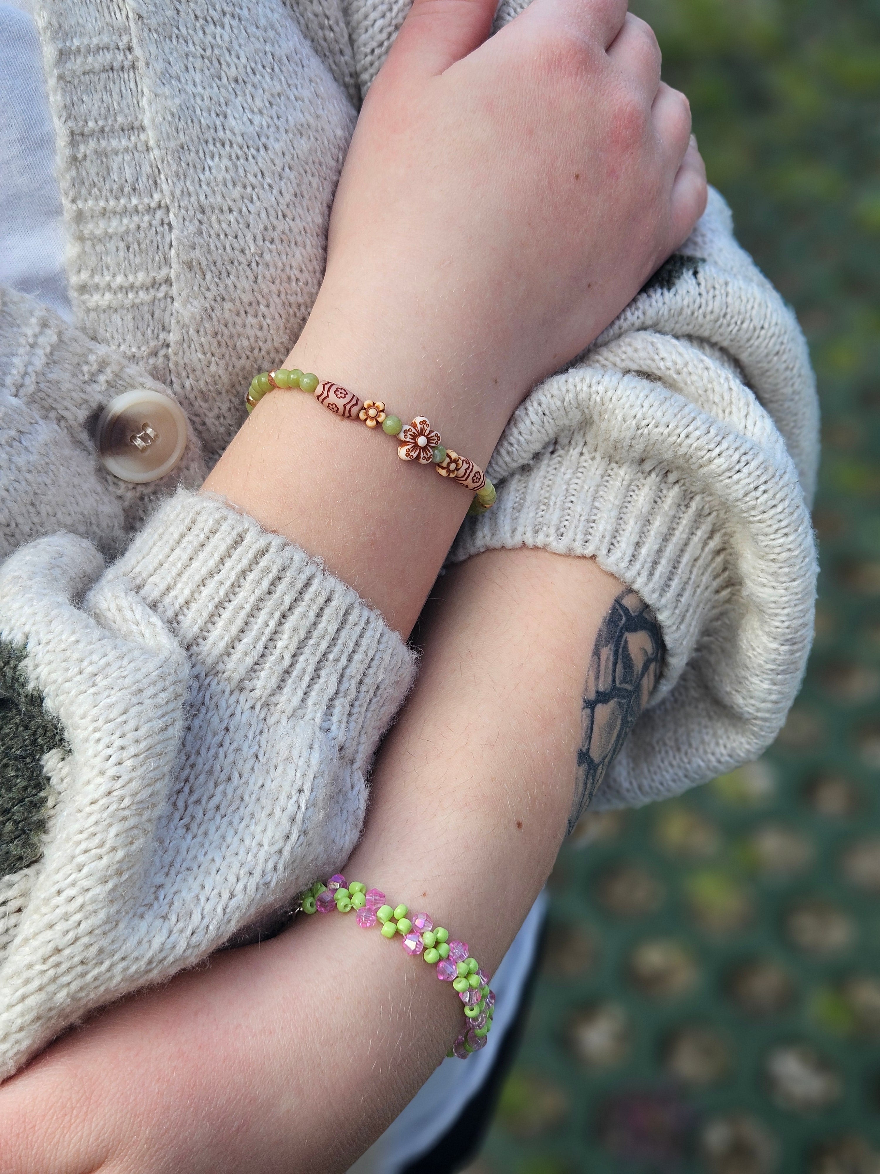 Green Bloomy Bracelet