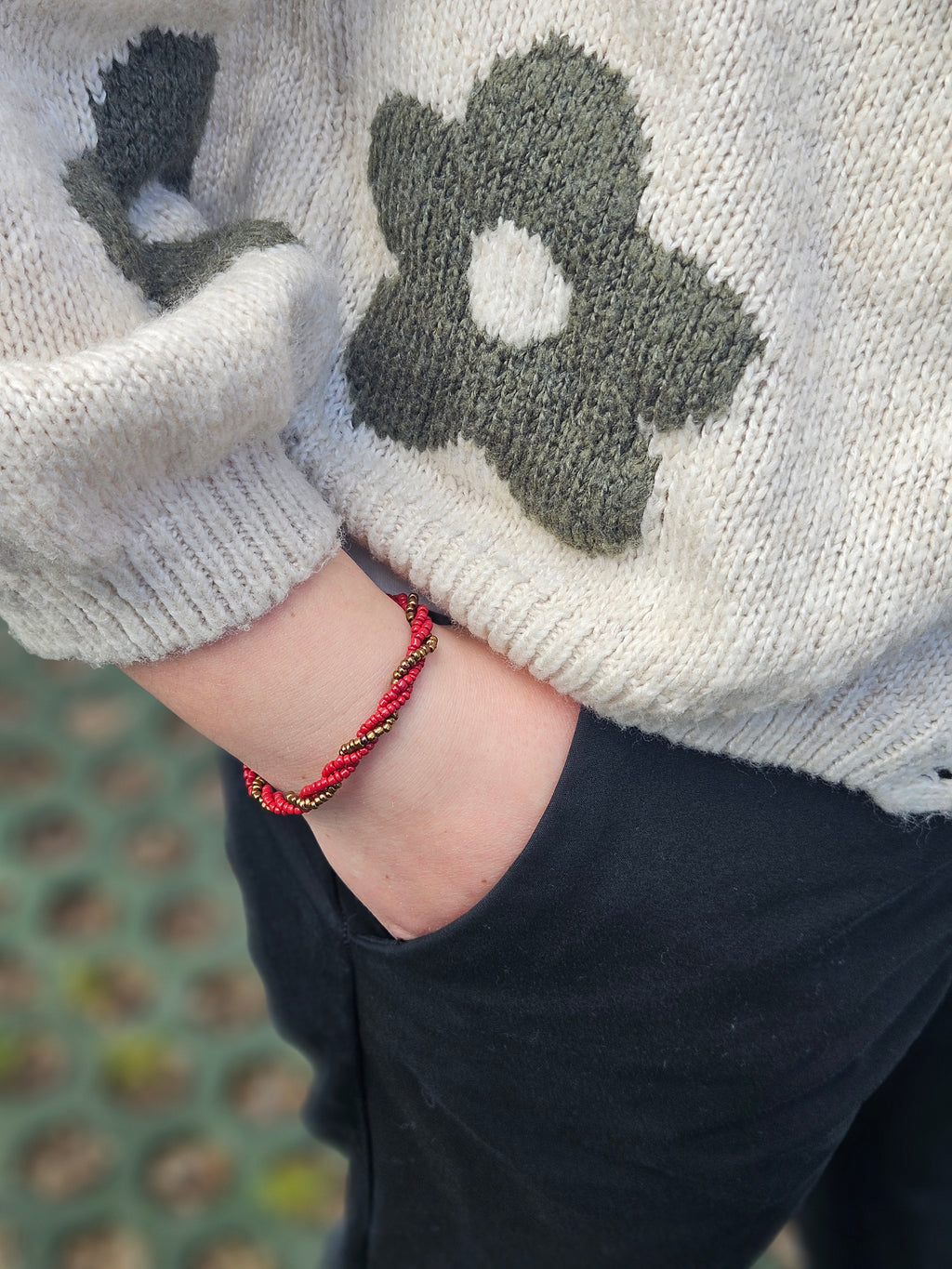 Swirly red Bracelet