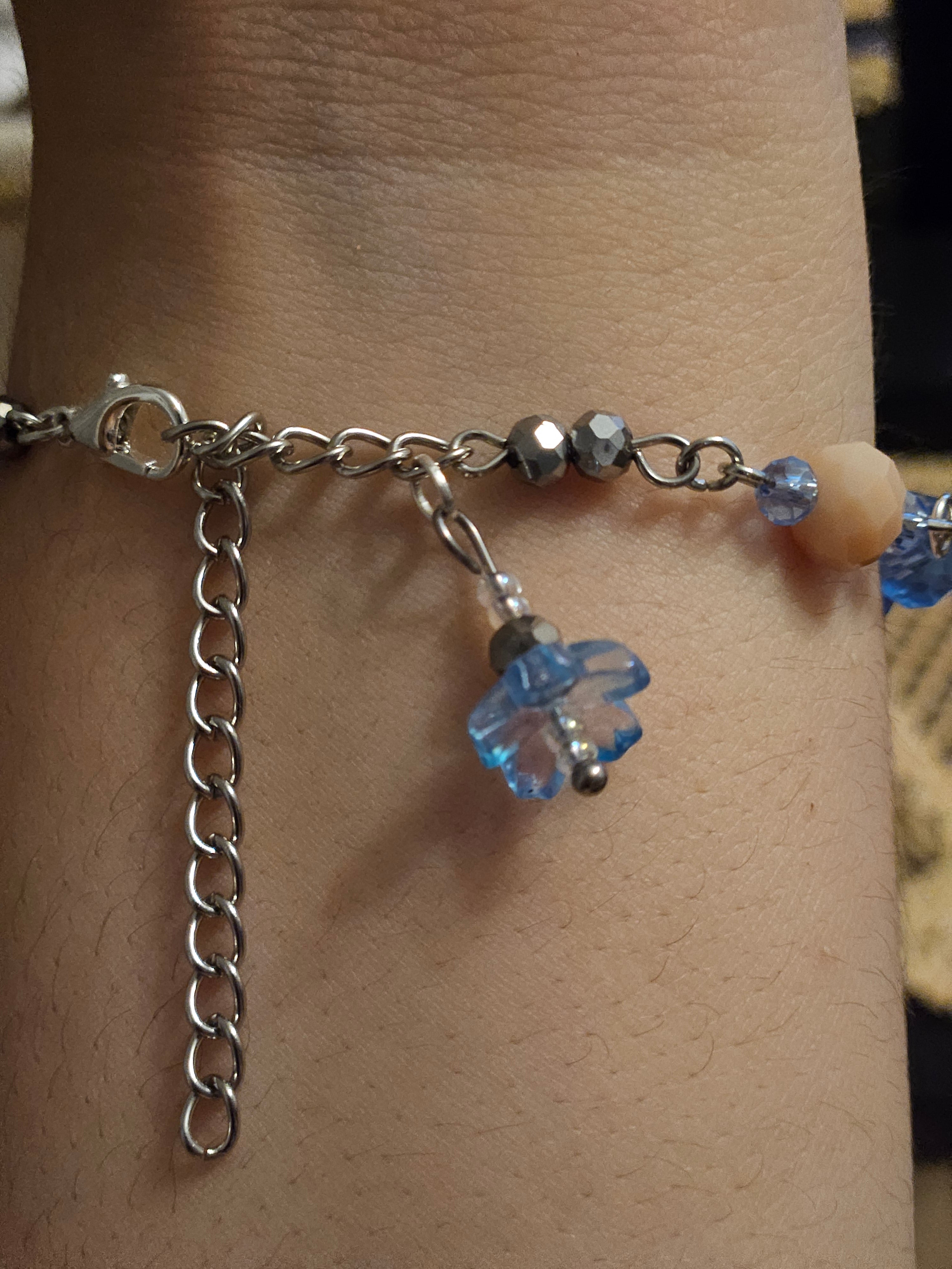 Blue Rose Diamond Bracelet