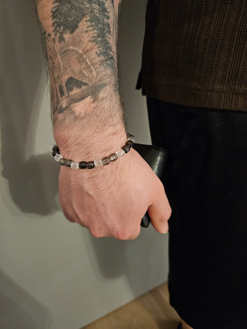 Men's Bracelet Light Pearls