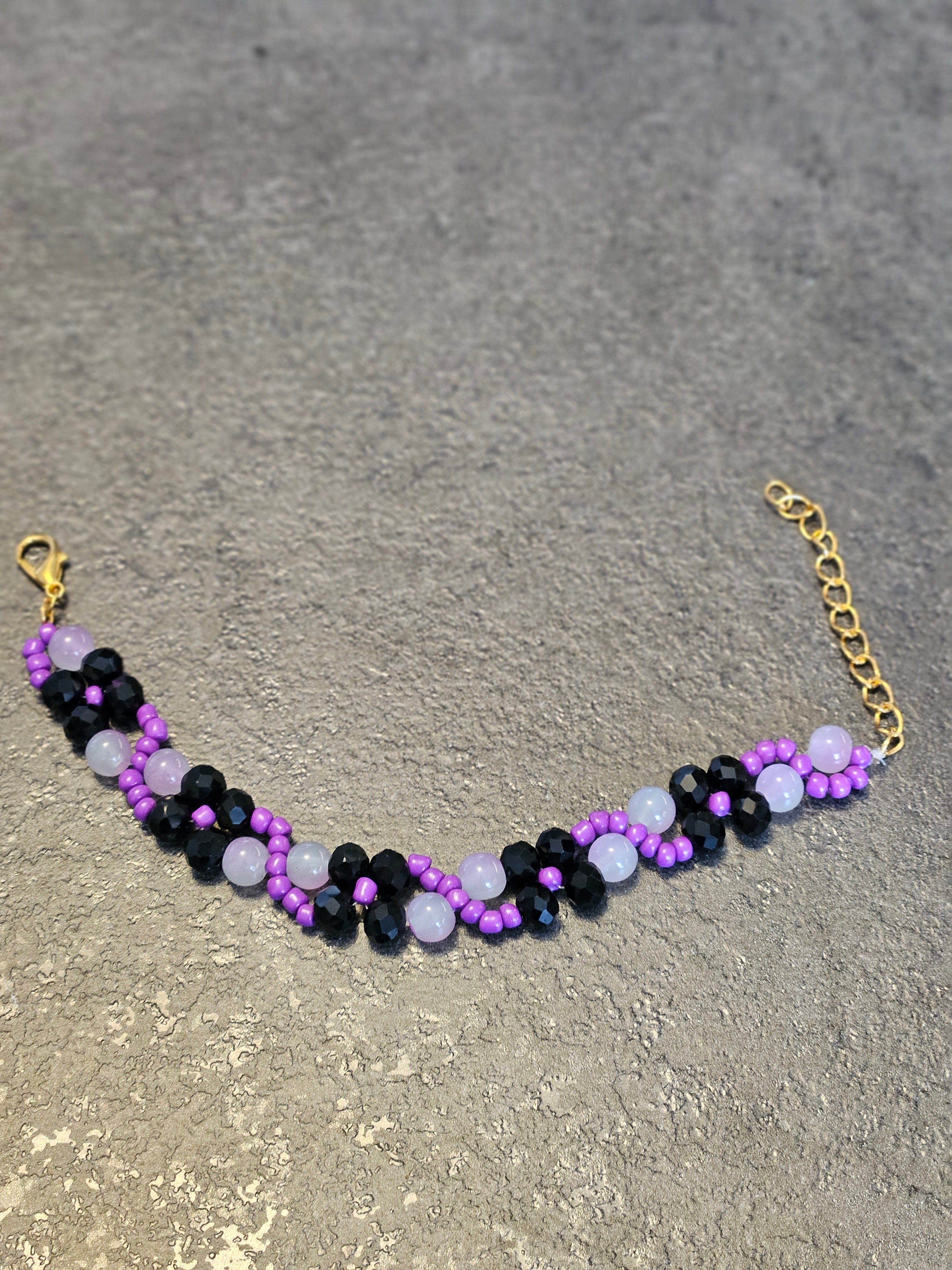 Black and purple Bracelet