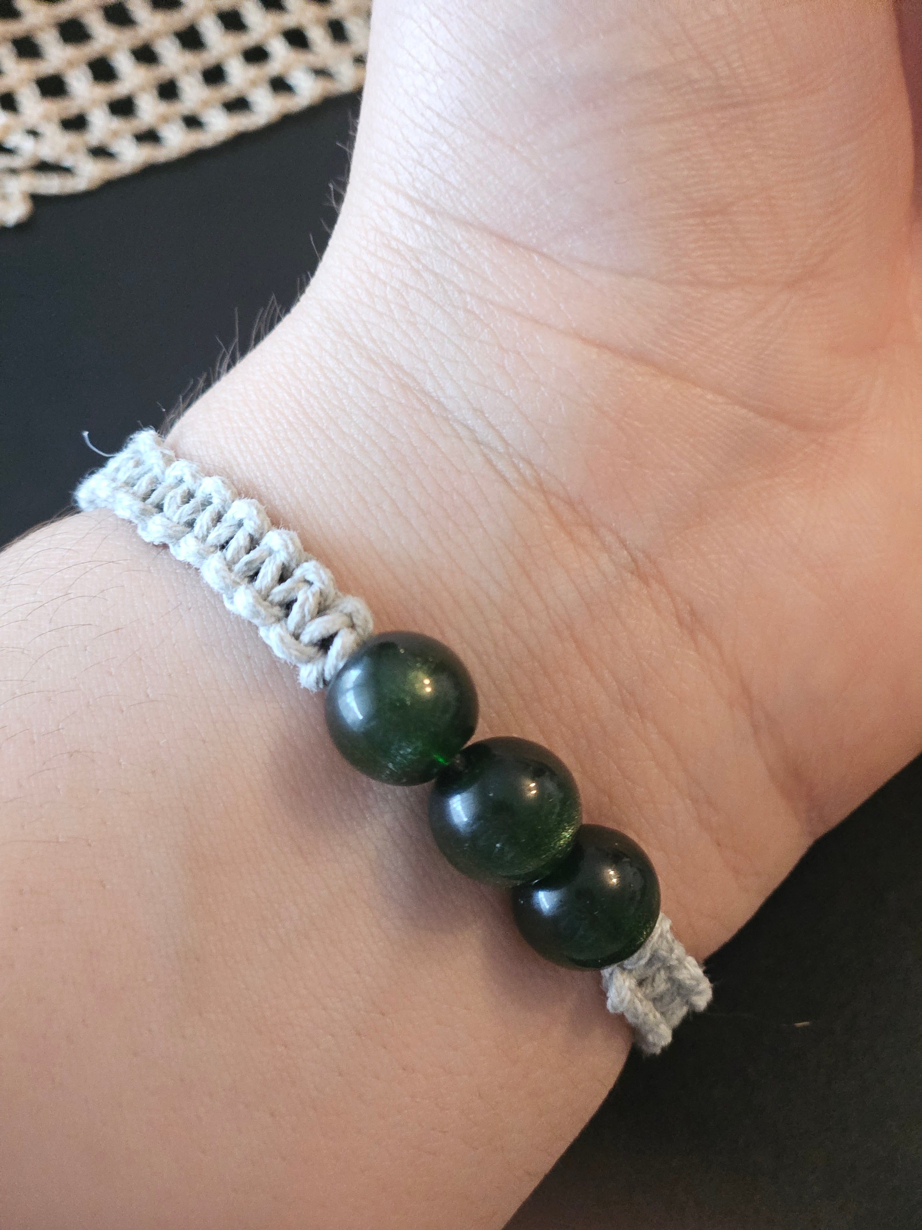 Green Obsidian adjustable