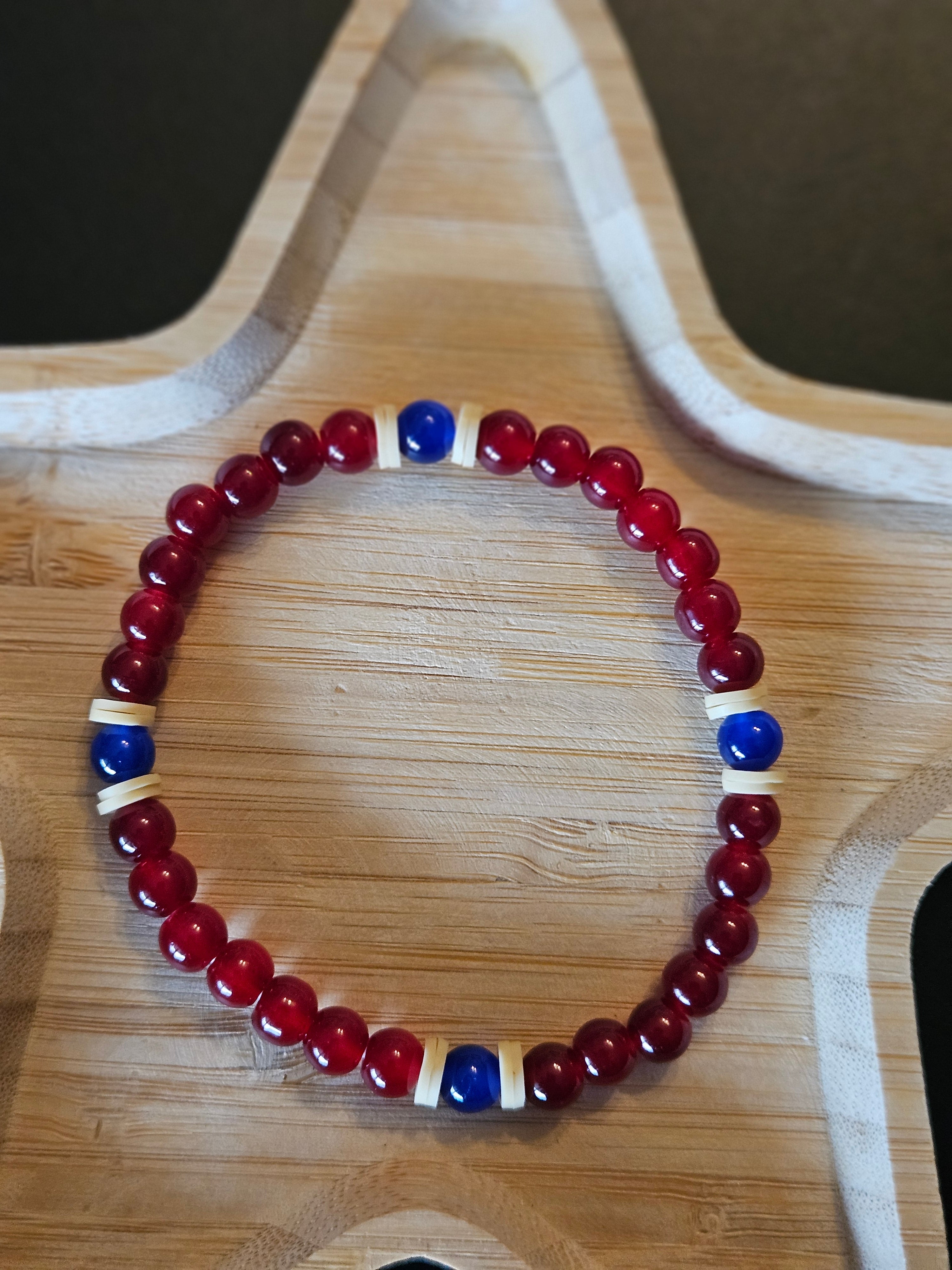 Men's Bracelet Red and blue