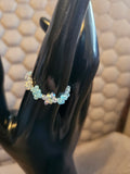 White blue Ring