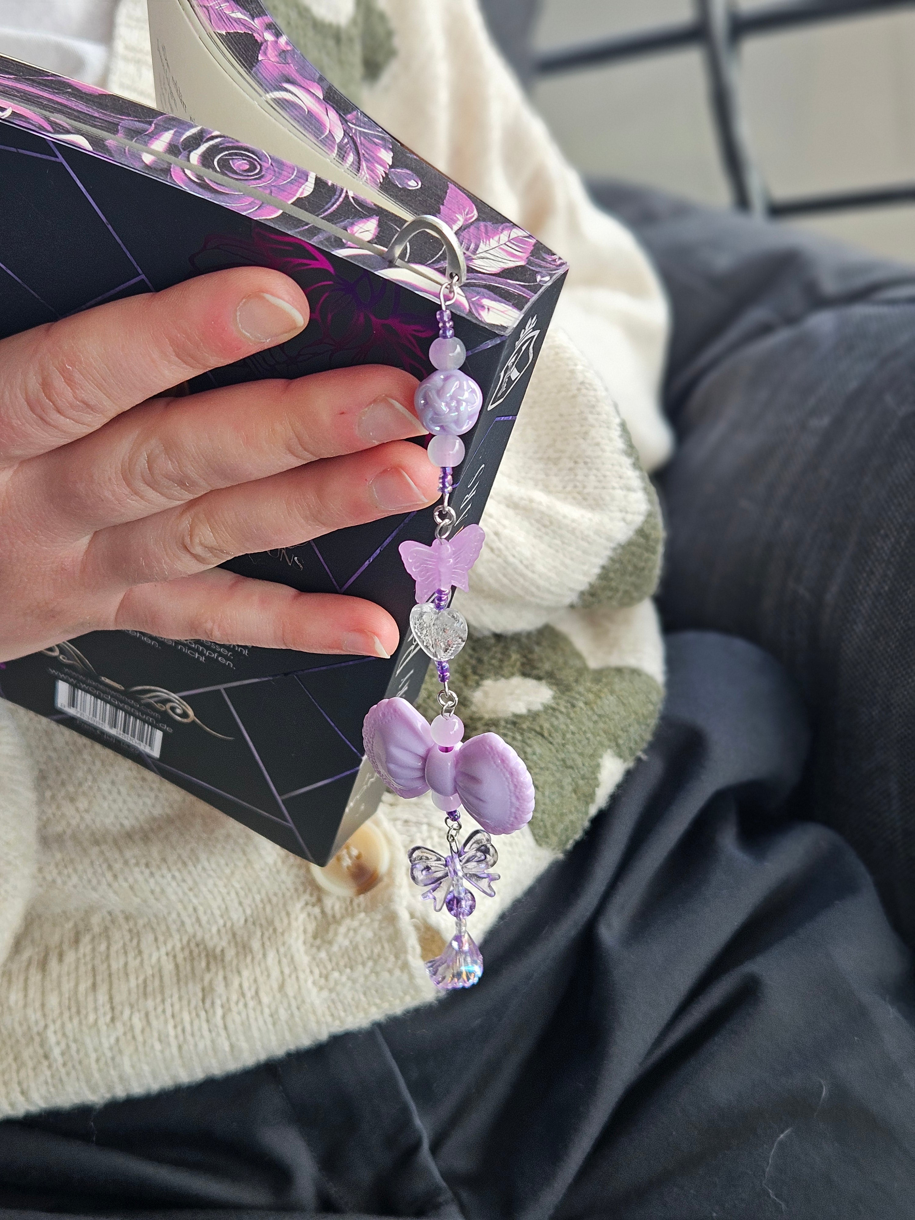 Purple Bookmark Bow
