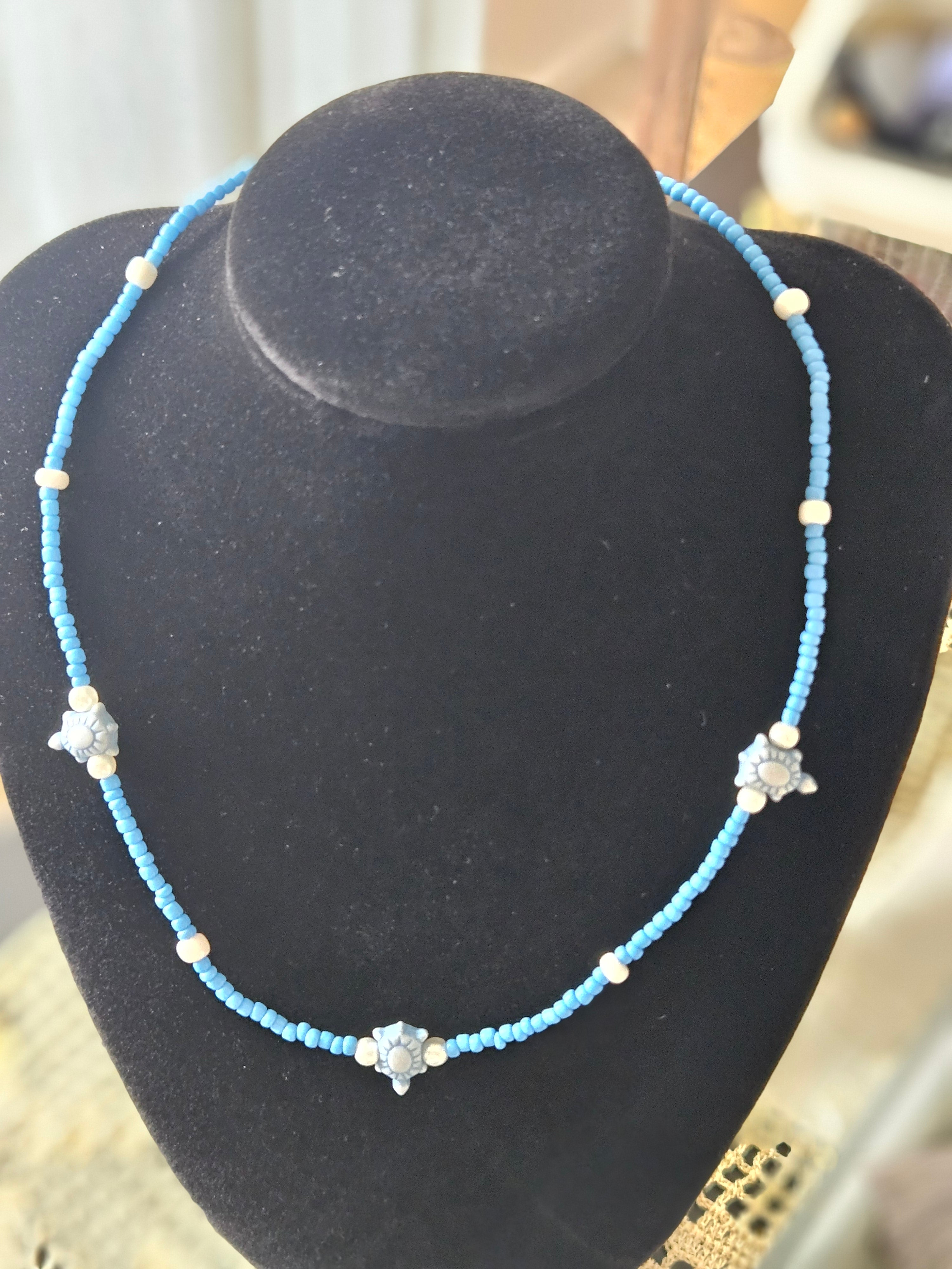 Blue turtle Necklace