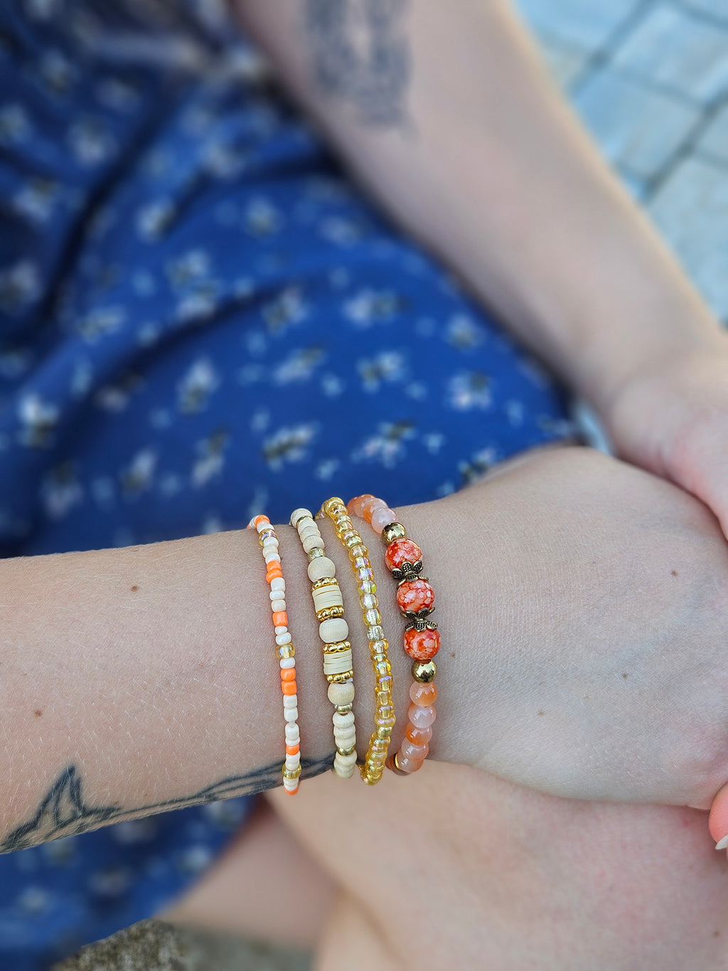 Orange wooden Set