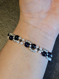 Darkblue Chrome Bracelet
