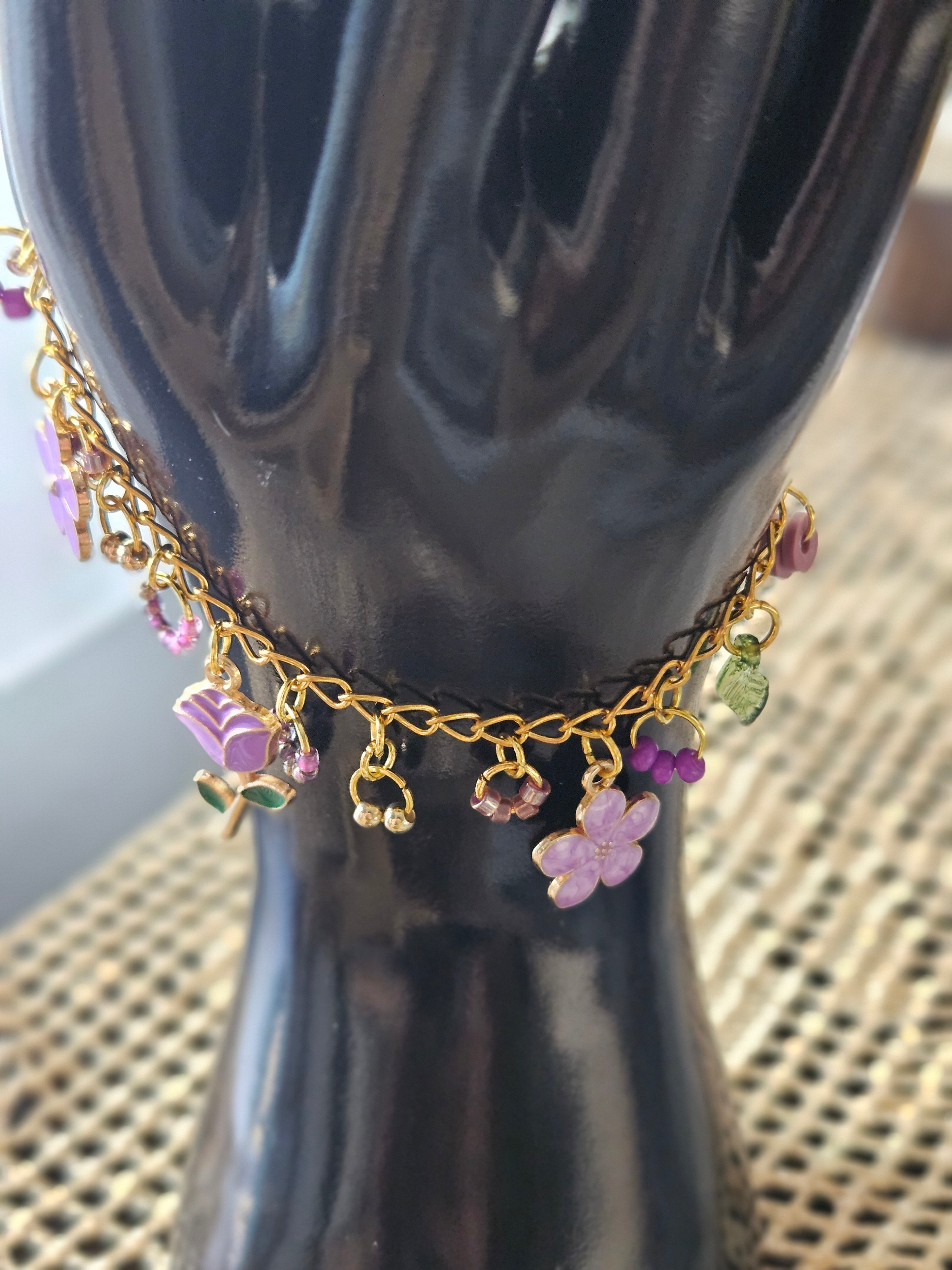 Mini Charms Bracelet purple