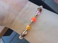Orange wooden Bracelet