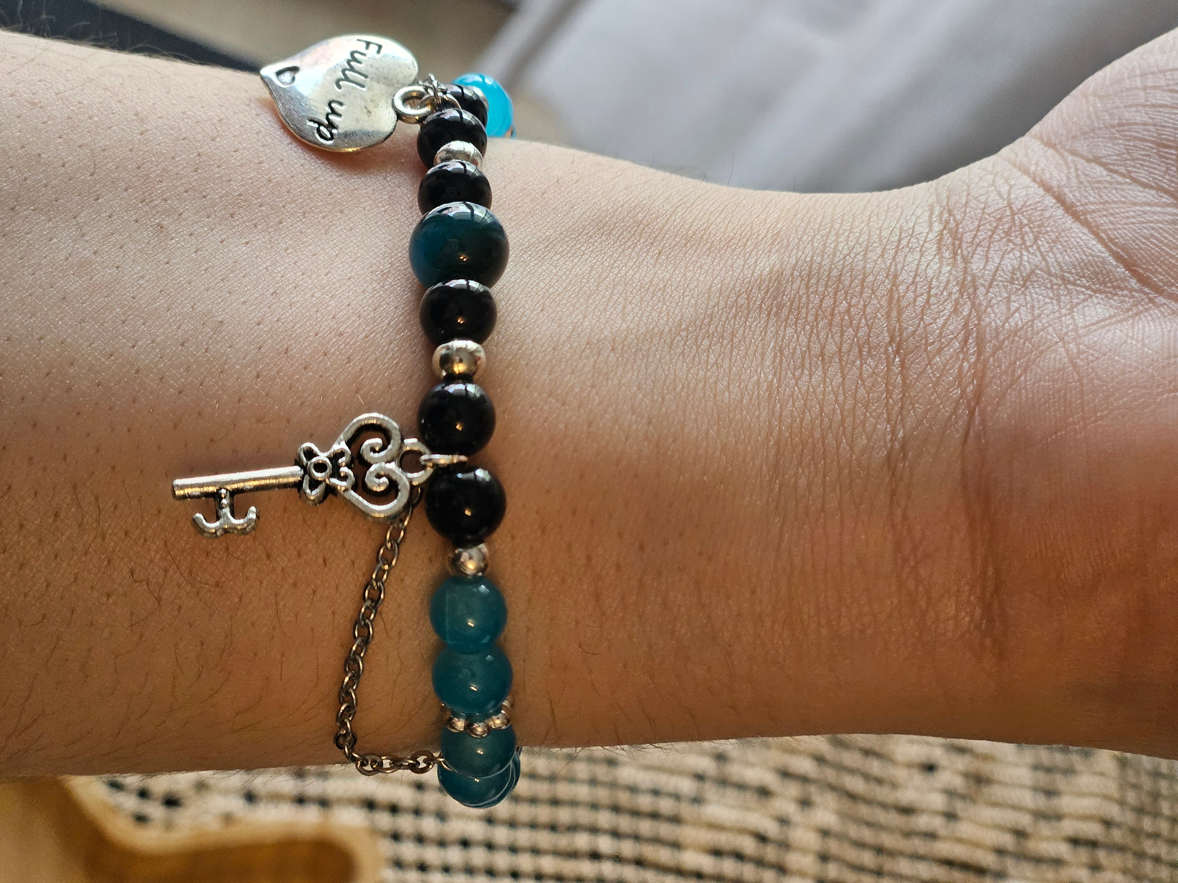 Blue Heart Bracelet