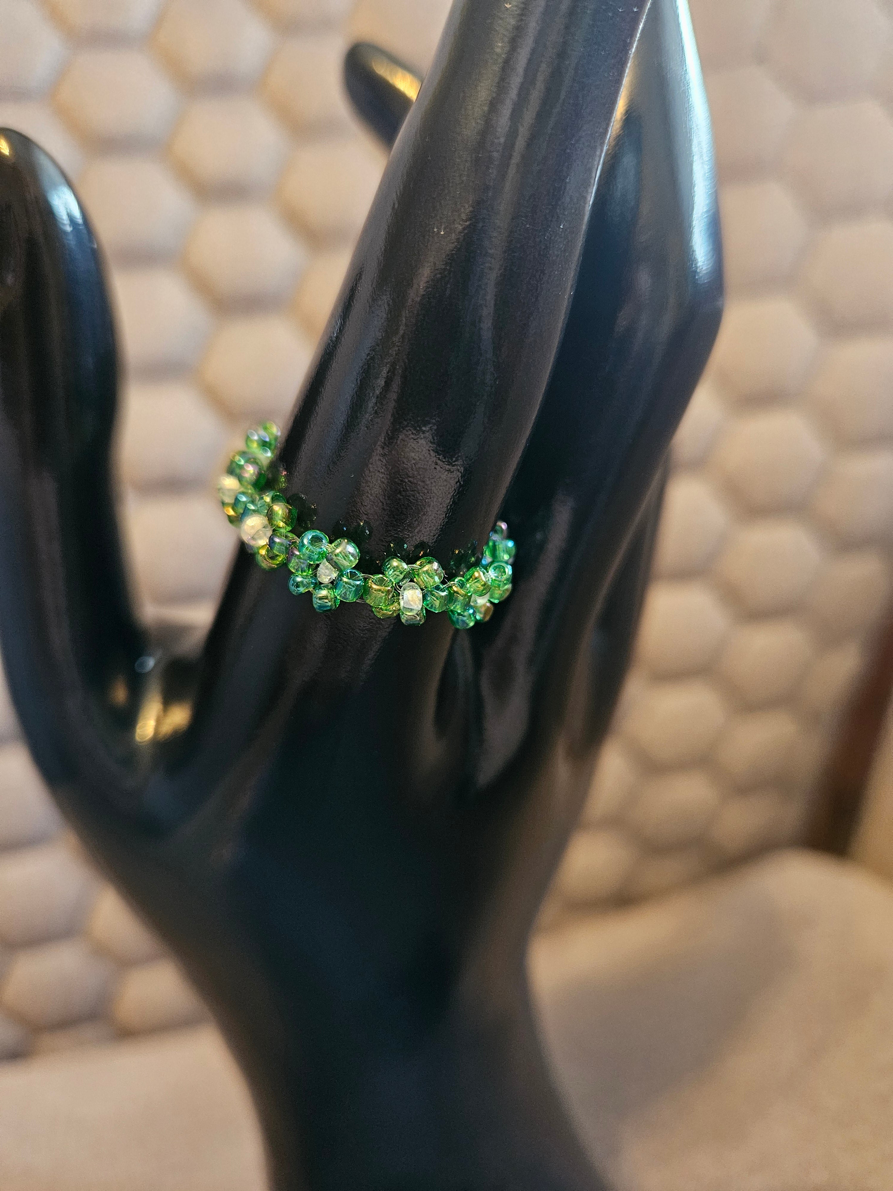 Green Daisy Ring