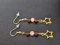 Brown Star Earrings