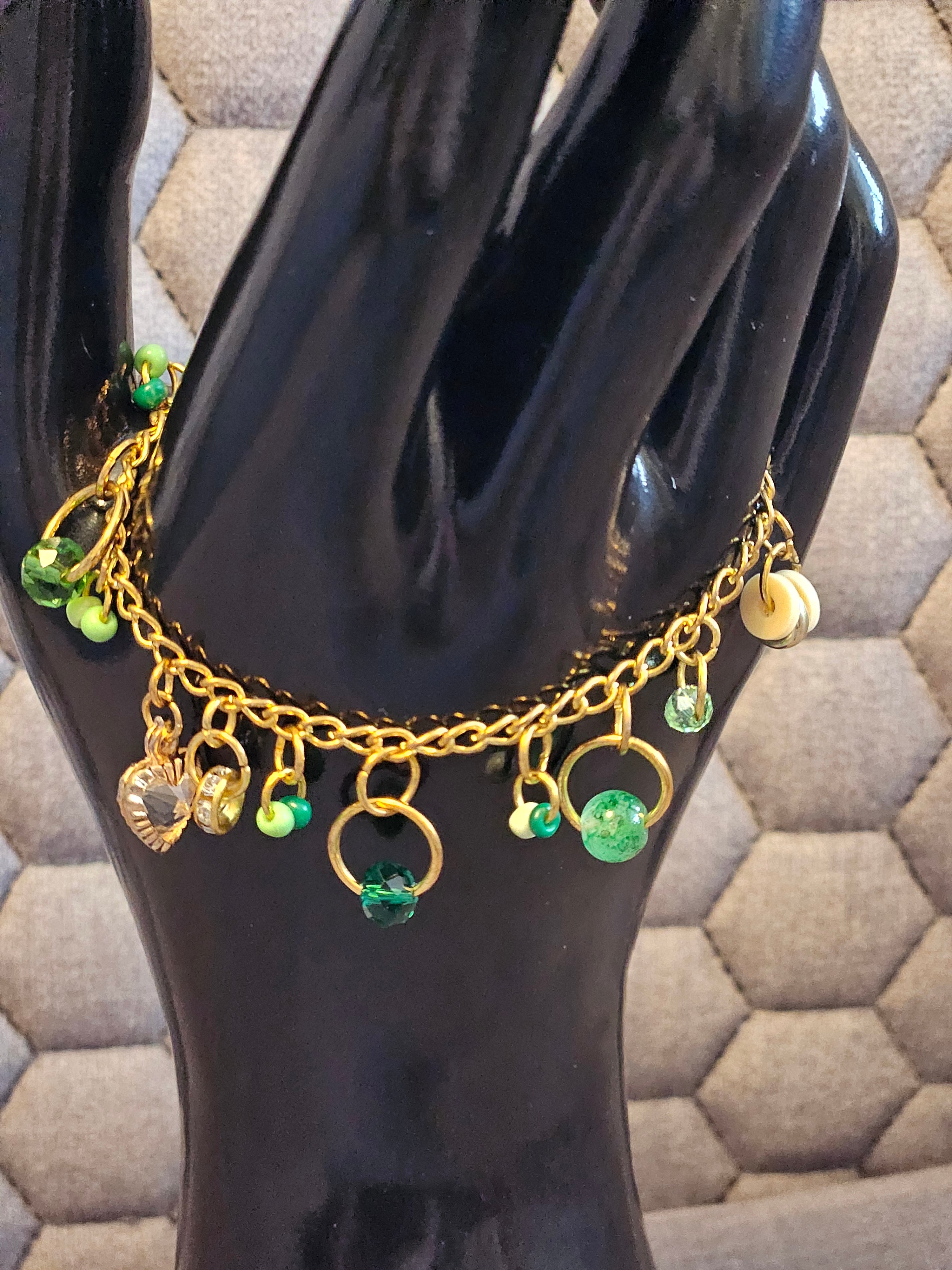 Mini Charms Bracelet green