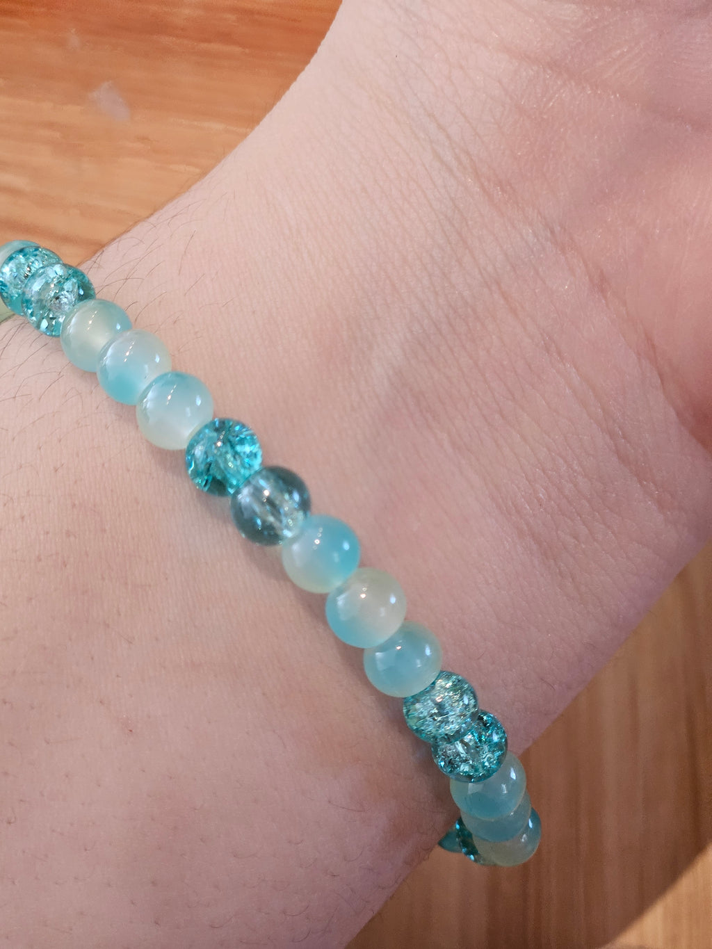 Simple Bracelet shiny blue
