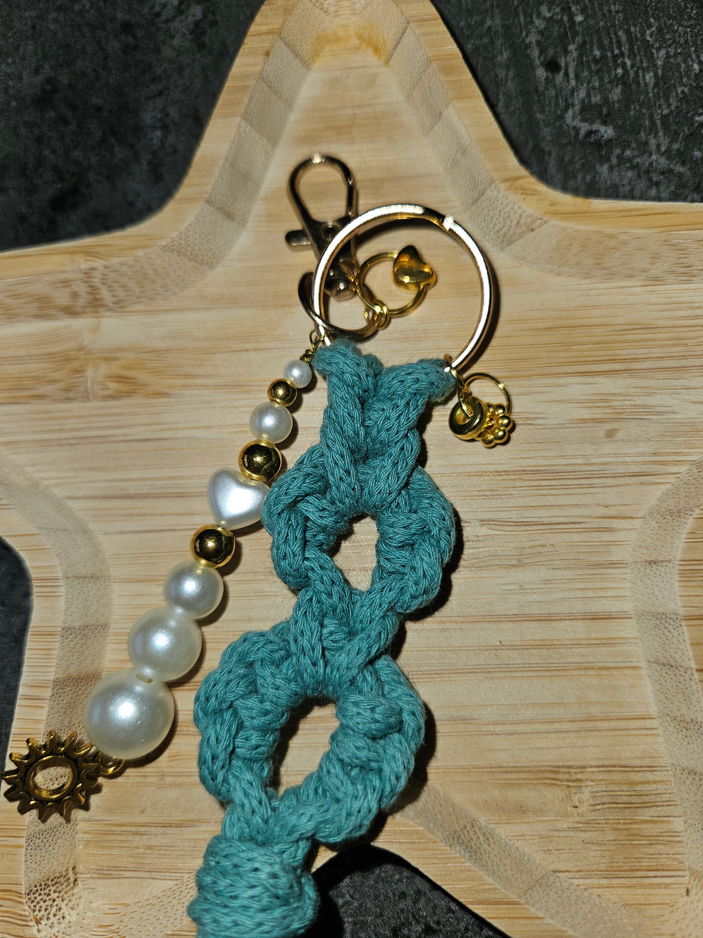 Keychain golden heart