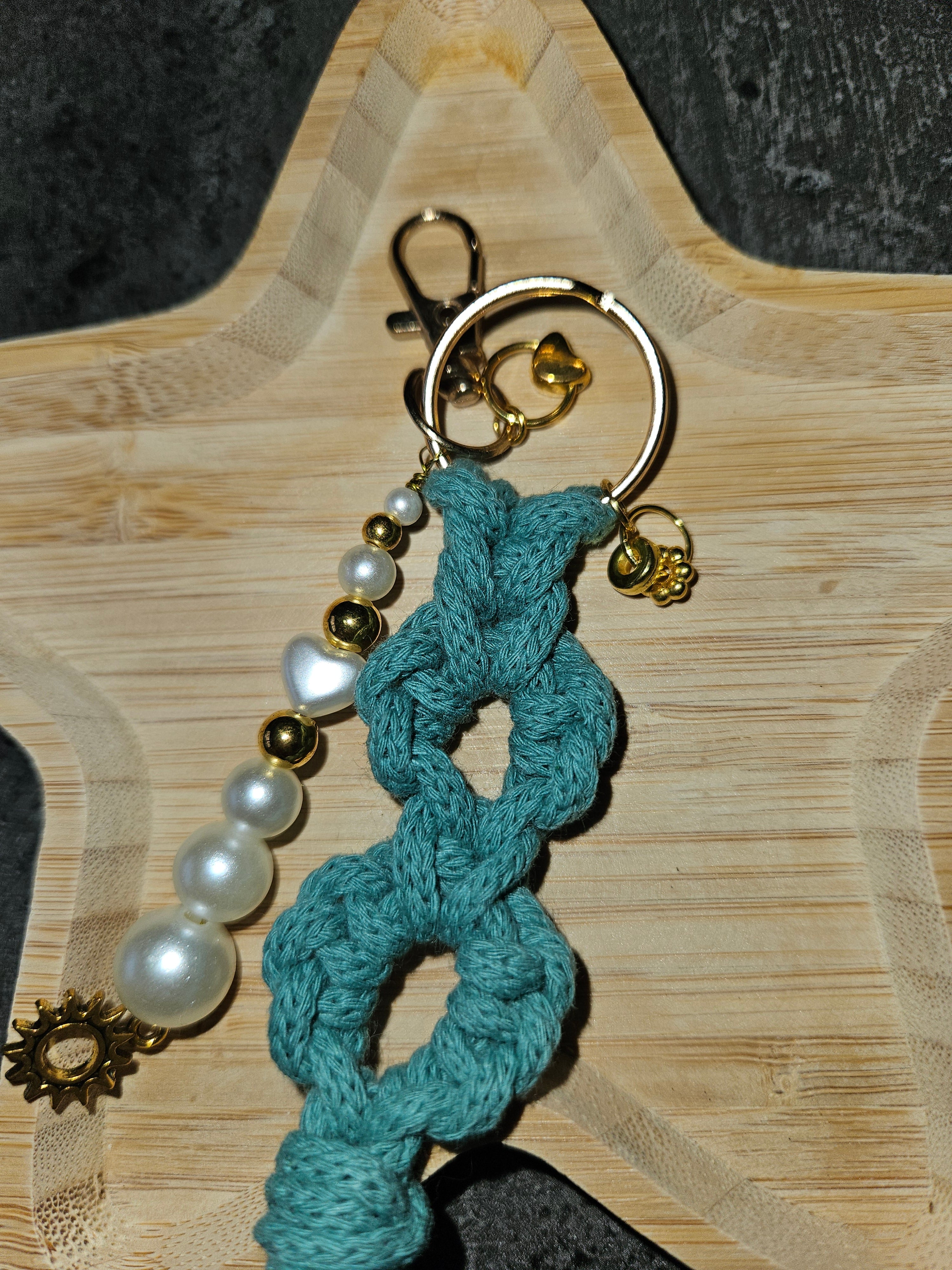 Keychain golden heart
