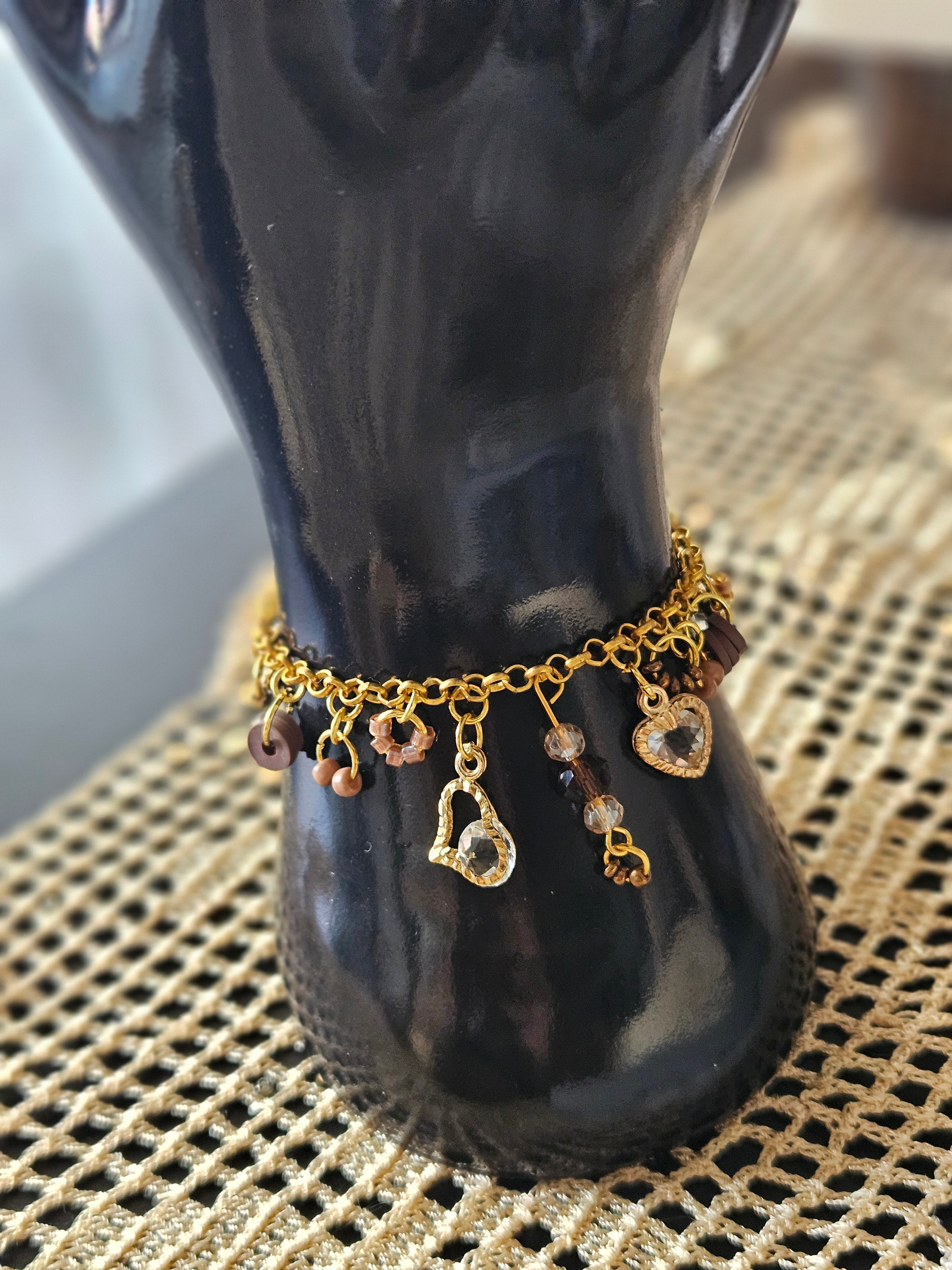 Mini Charms Bracelet brown