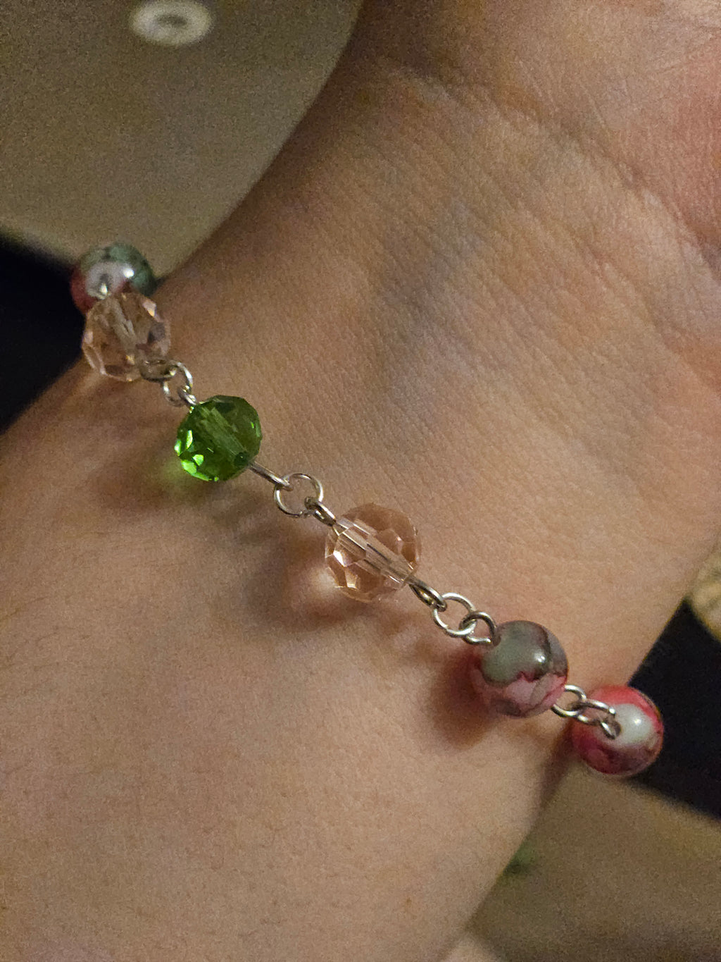 Green Rose Bracelet
