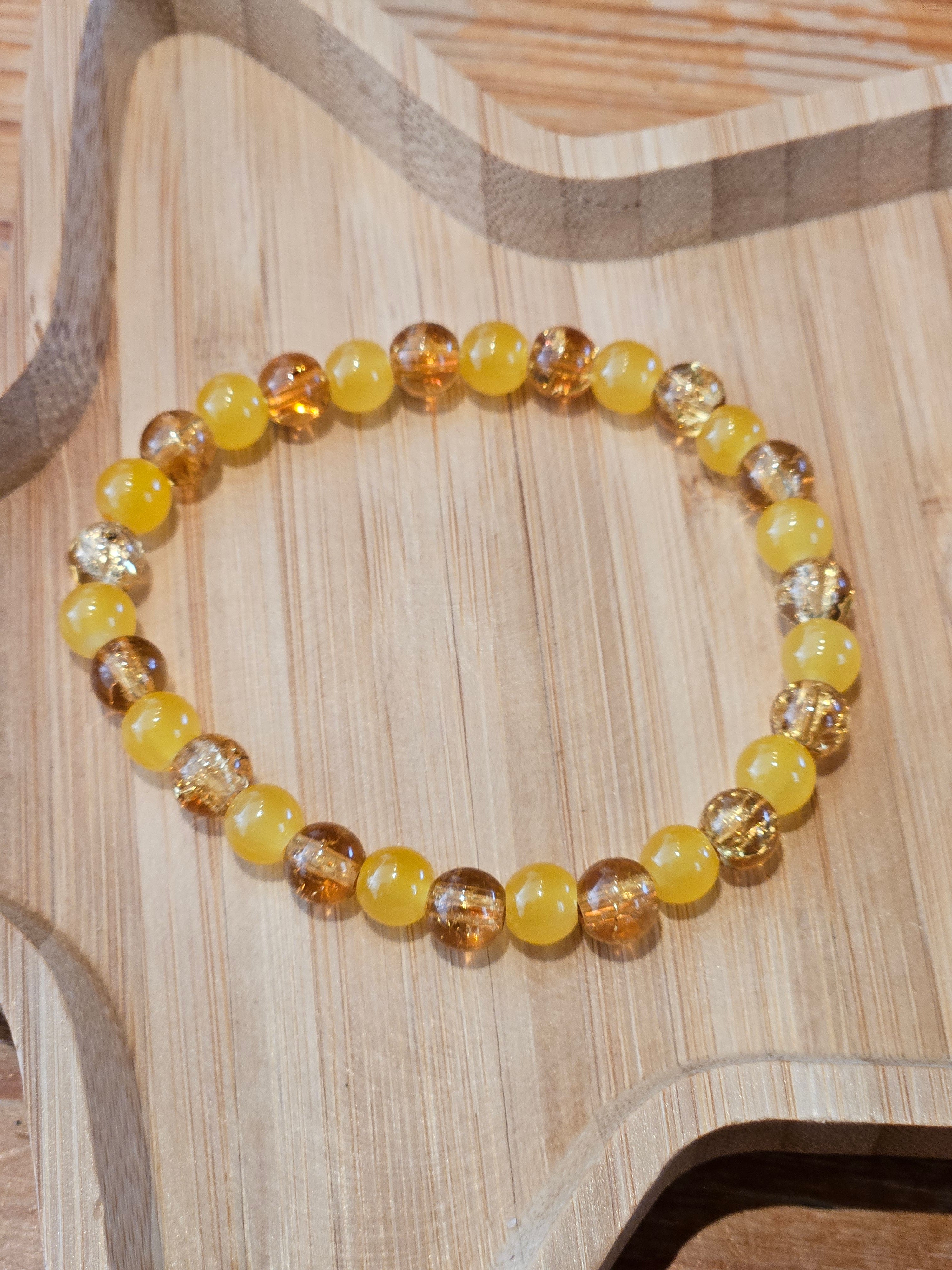 Simple Bracelet yellow brown