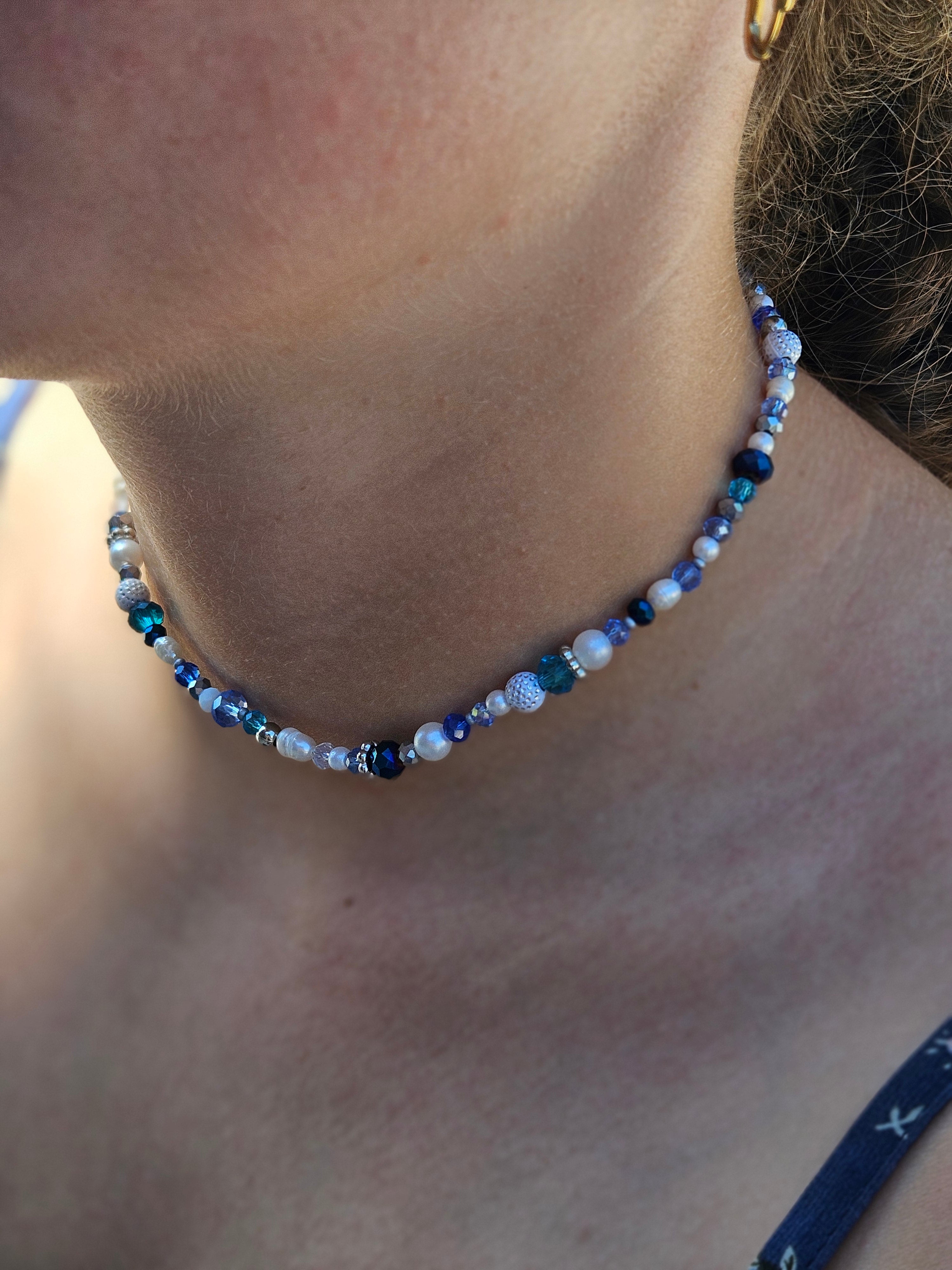 Blue Diamond Necklace