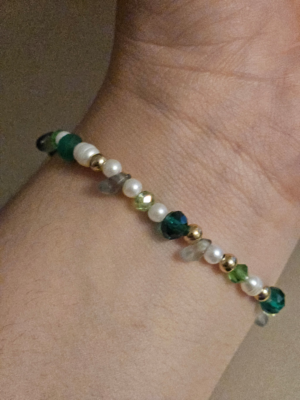 Green White Bracelet