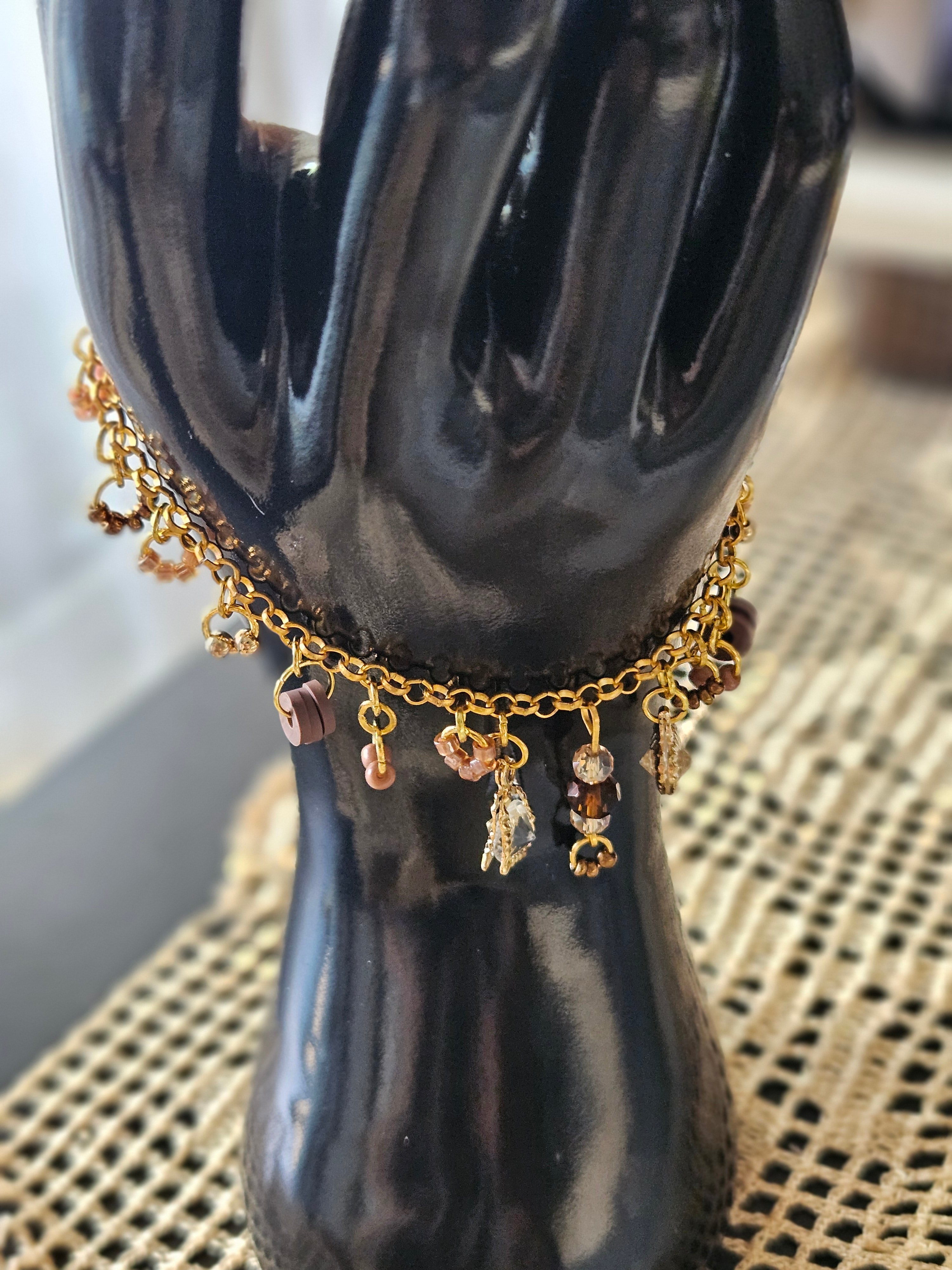 Mini Charms Bracelet brown