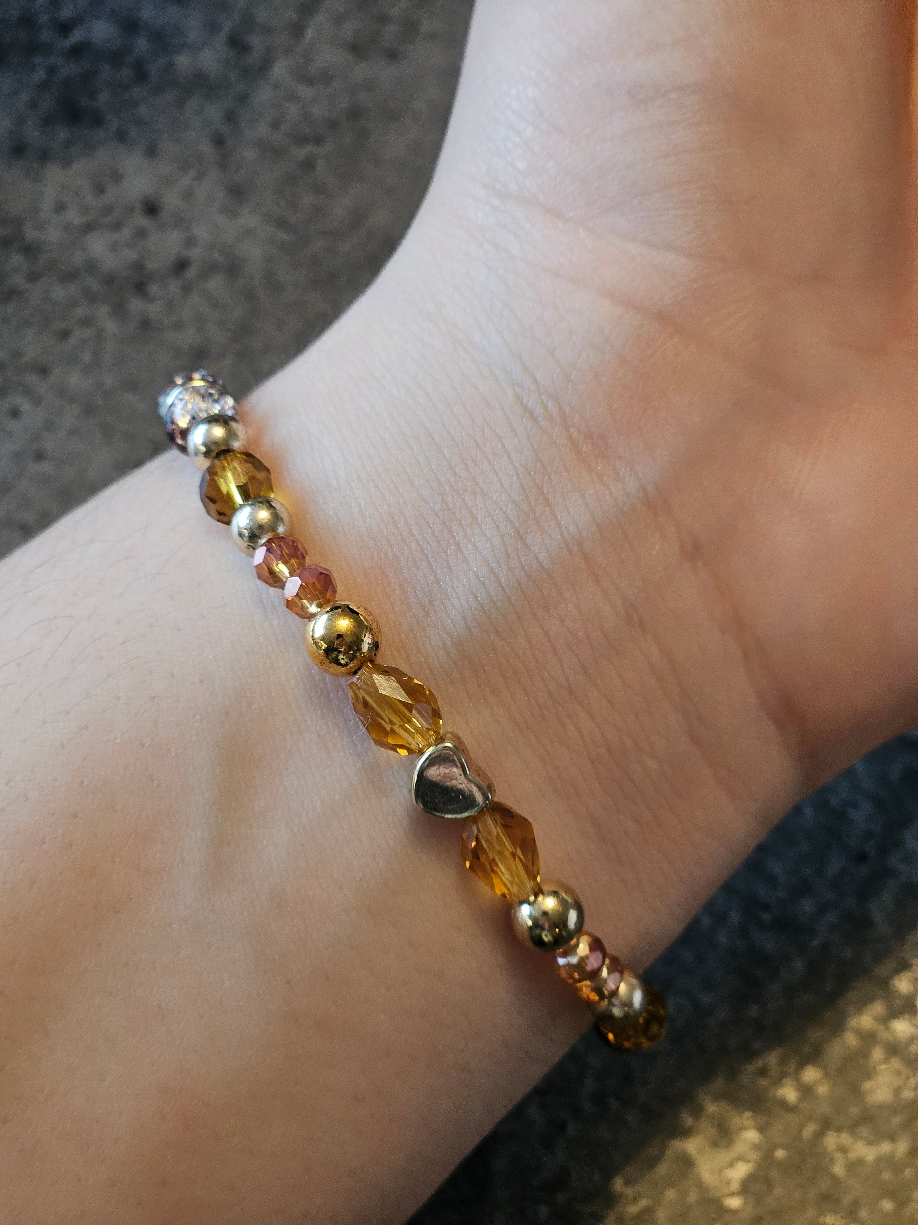 Bracelet brown Heart