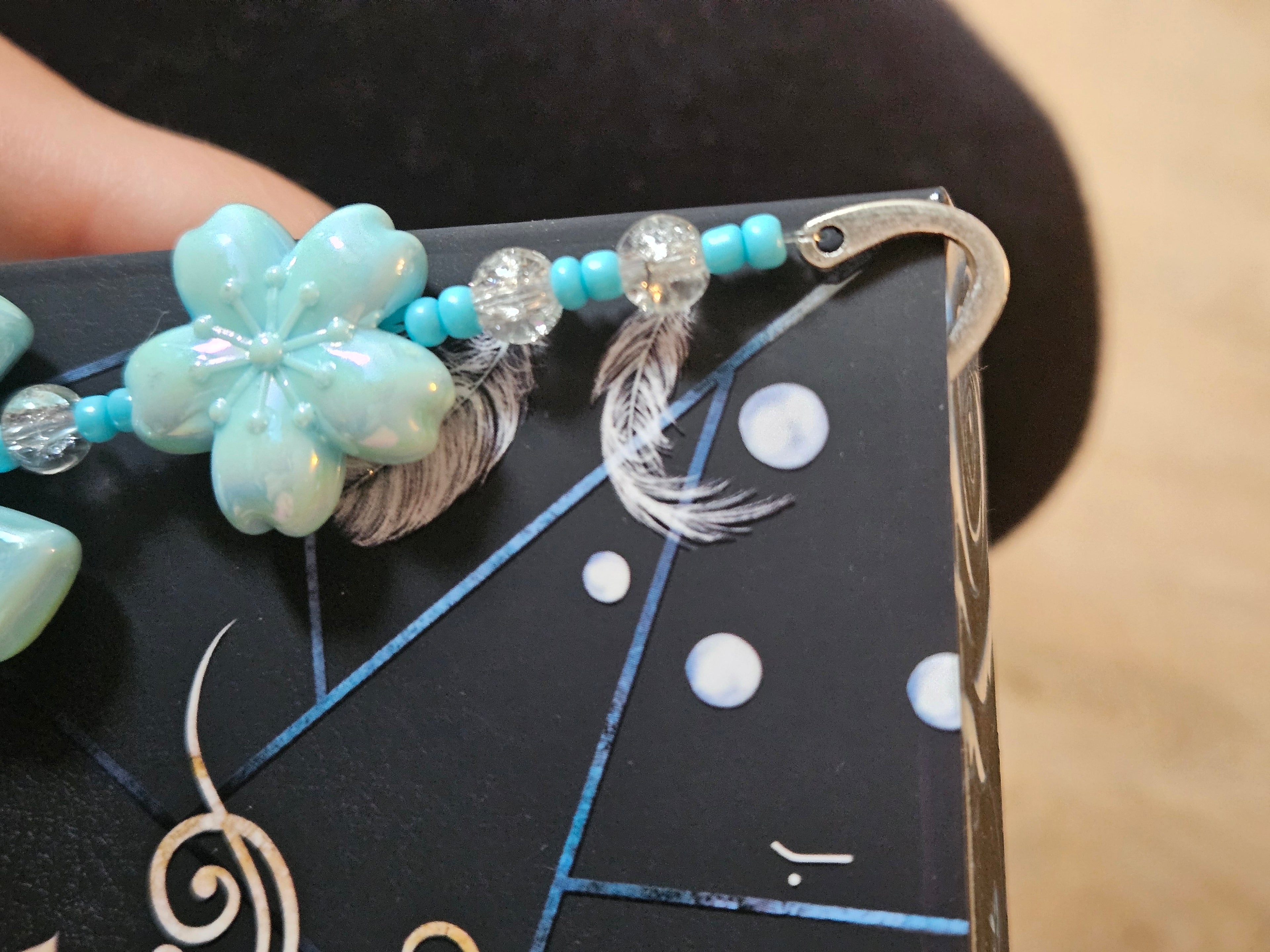 Blue Bow bookmark